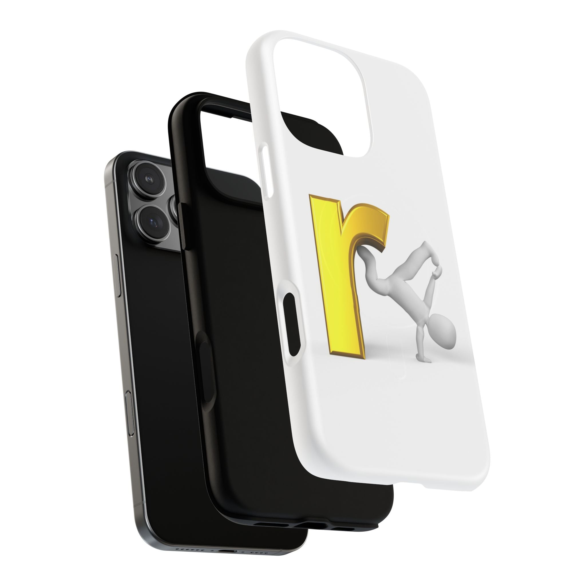 Yellow Letter R Breakdance Phone Case | Tough Magnetic Case
