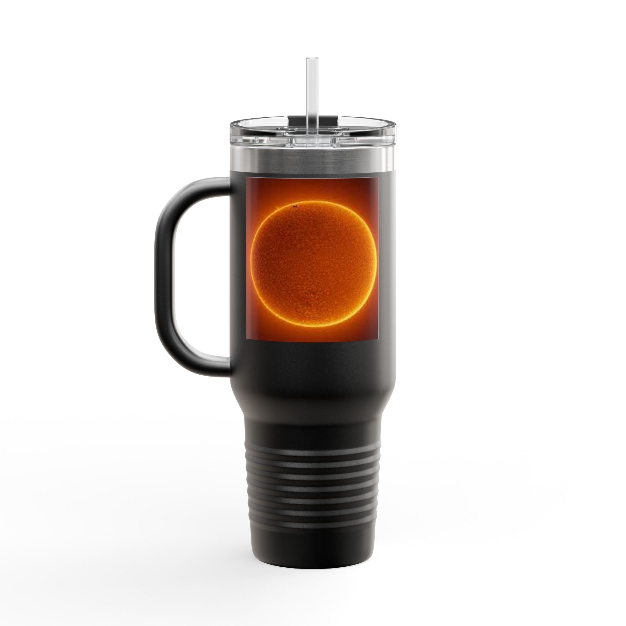 Glowing Solar Disc Travel Mug | 40oz Insulated Tumbler