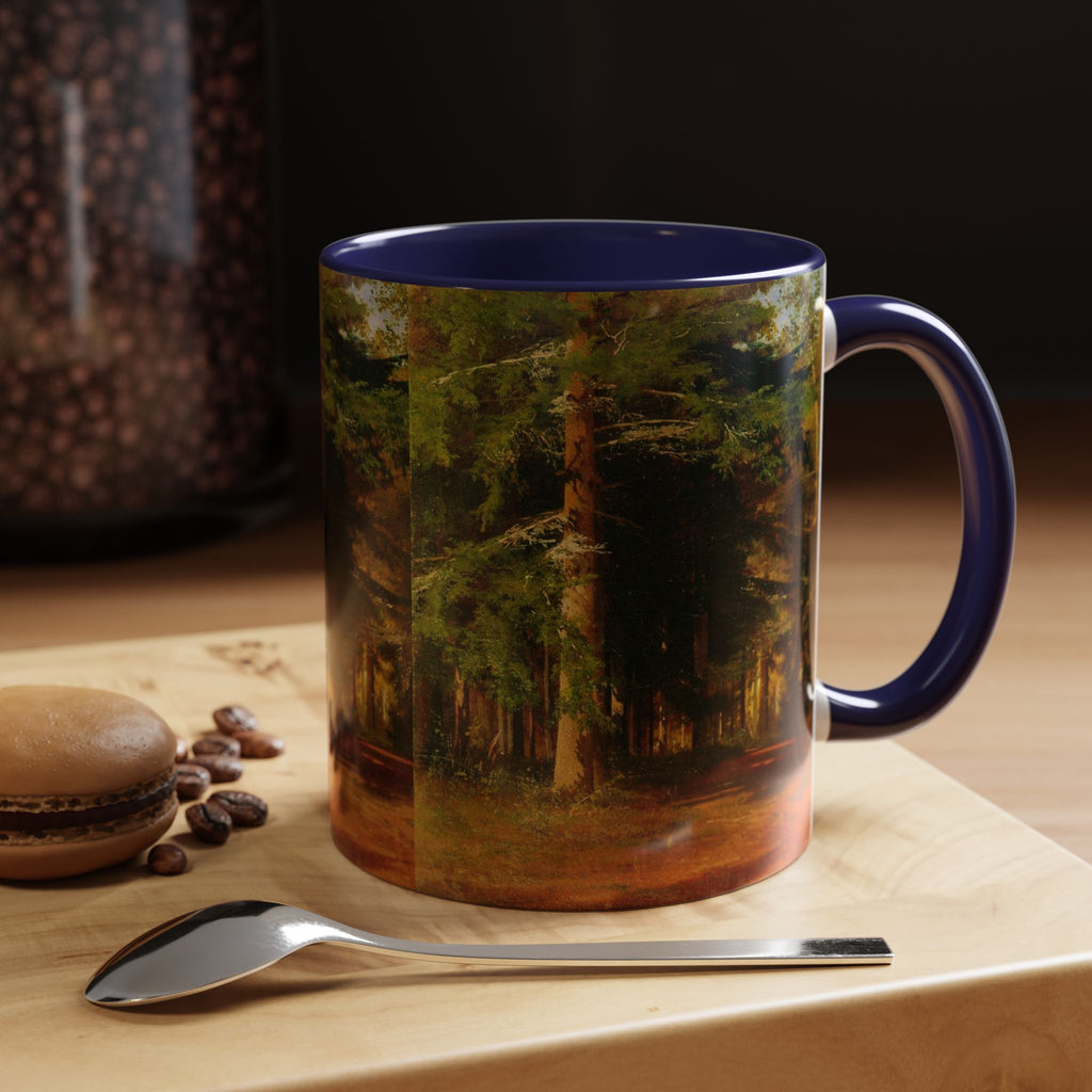 Waldweg-Malerei Tasse | Akzent-Kaffeetasse 11oz 15oz