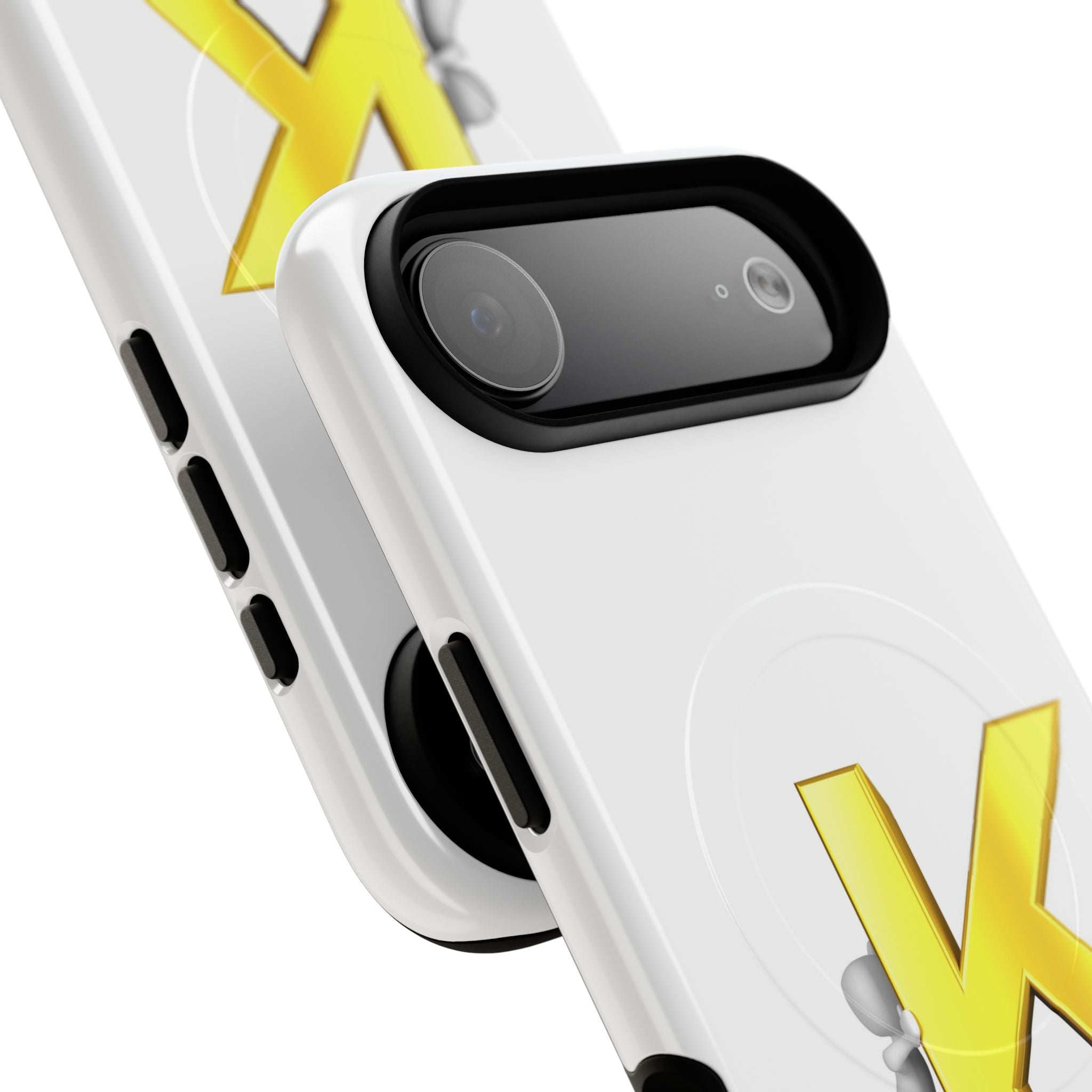 Yellow K Letter Phone Case | Tough Magnetic Case, Monogram Initial K