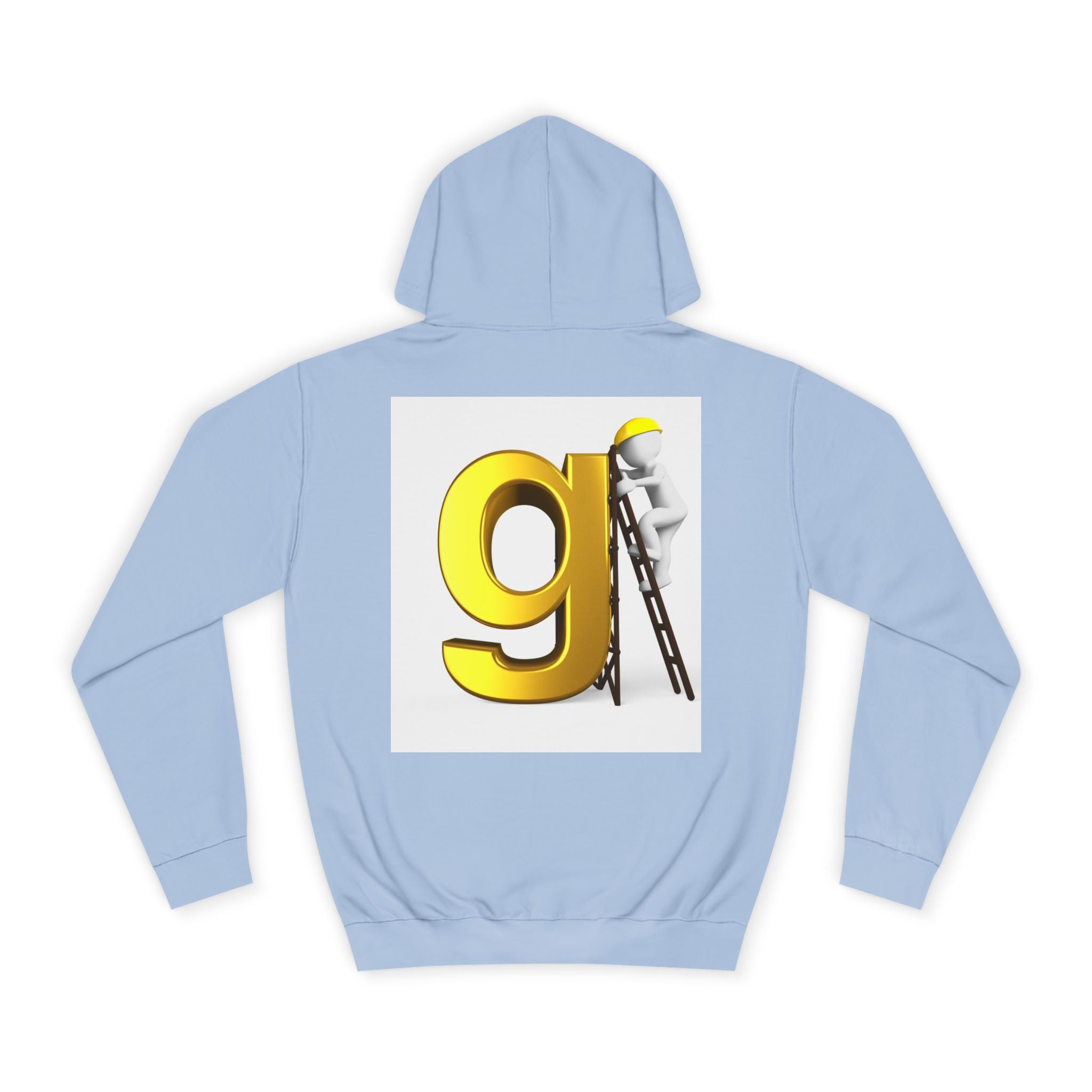 Gold Letter G with Painter Character Hoodie | Initial Monogram