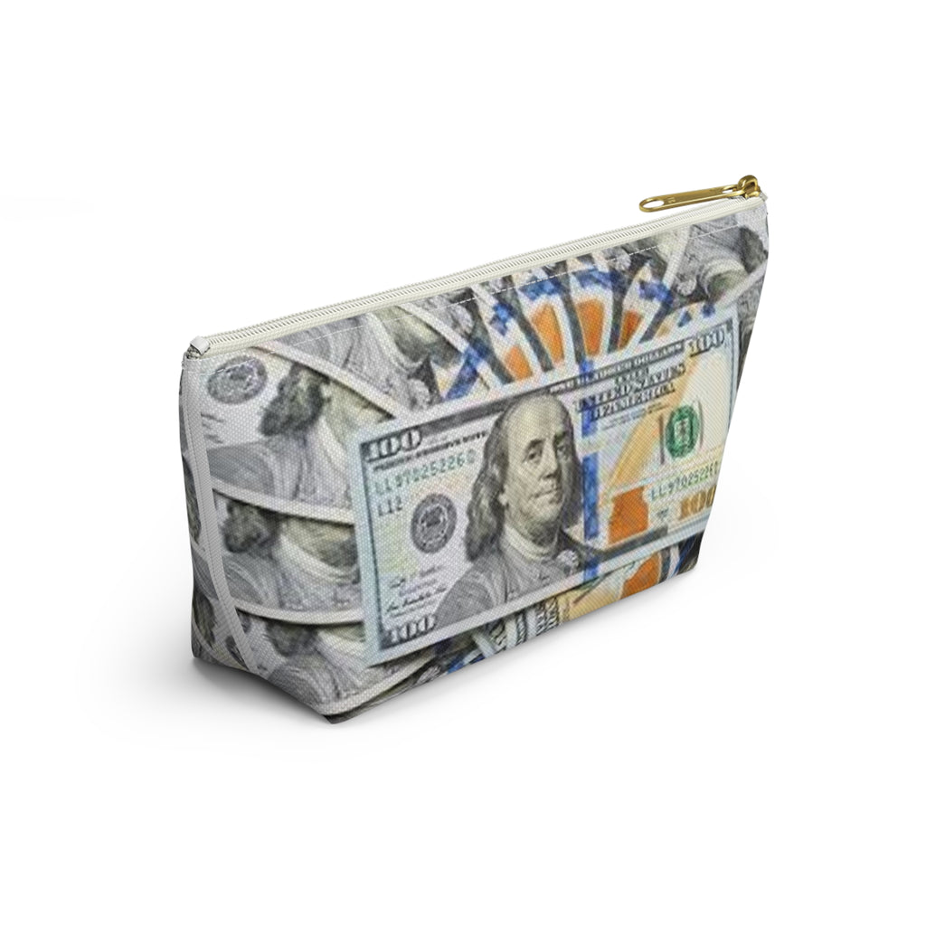 Hundred Dollar Bills Accessory Pouch | Money Print Makeup Bag