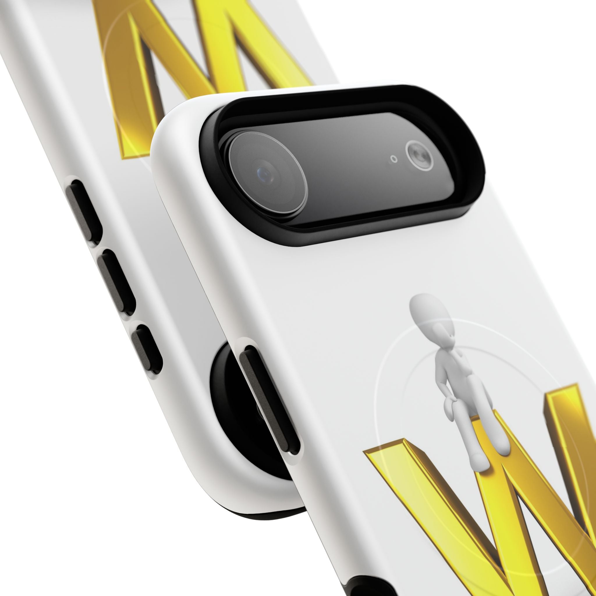 3D Stick Figure on Gold W Phone Case | Tough Magnetic Case