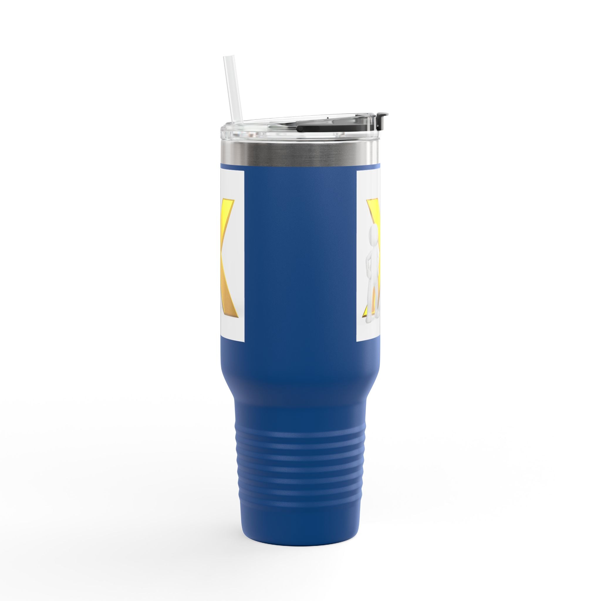 Gobelet de 40 oz Personnage 3D avec X doré