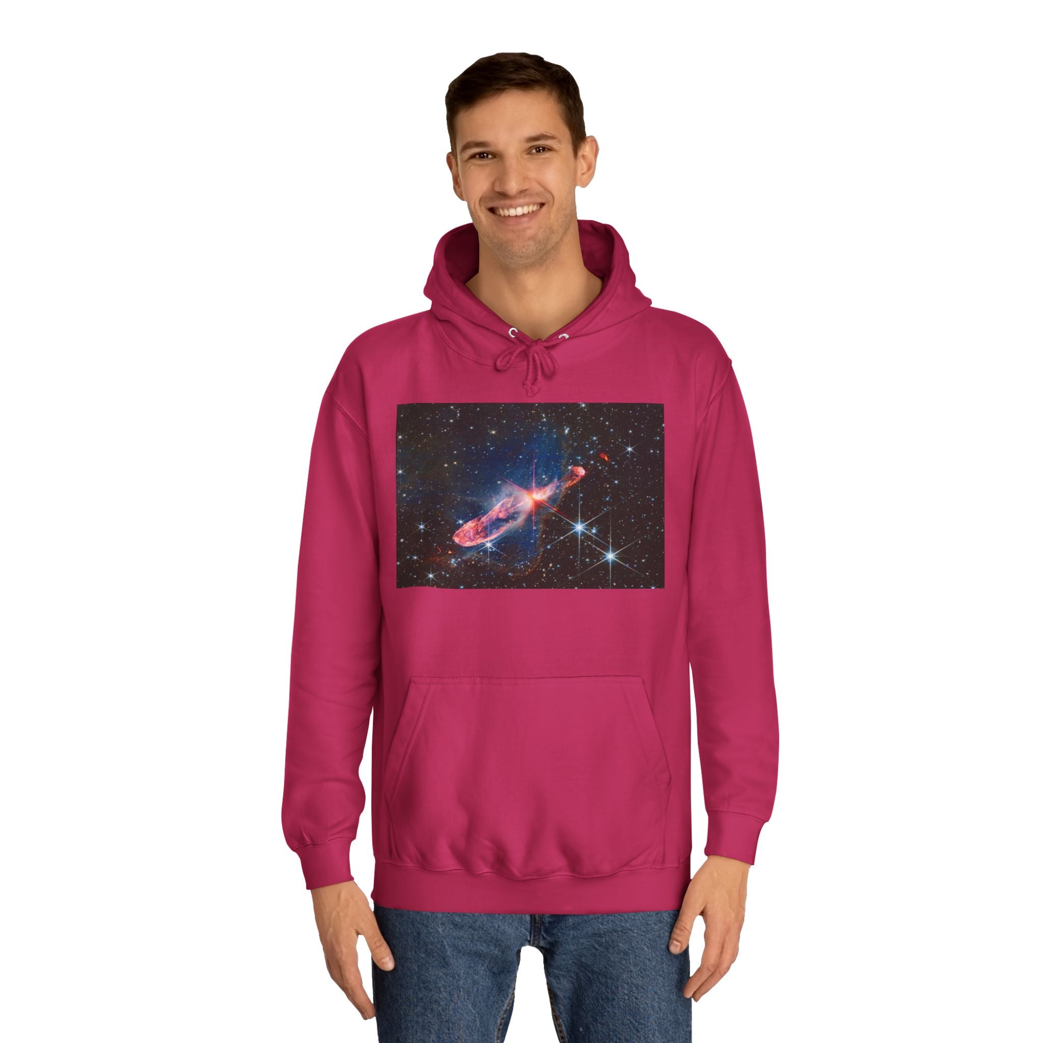 Nebula Space Photo Hoodie | Cosmic Galaxy Stars Astronautic Design