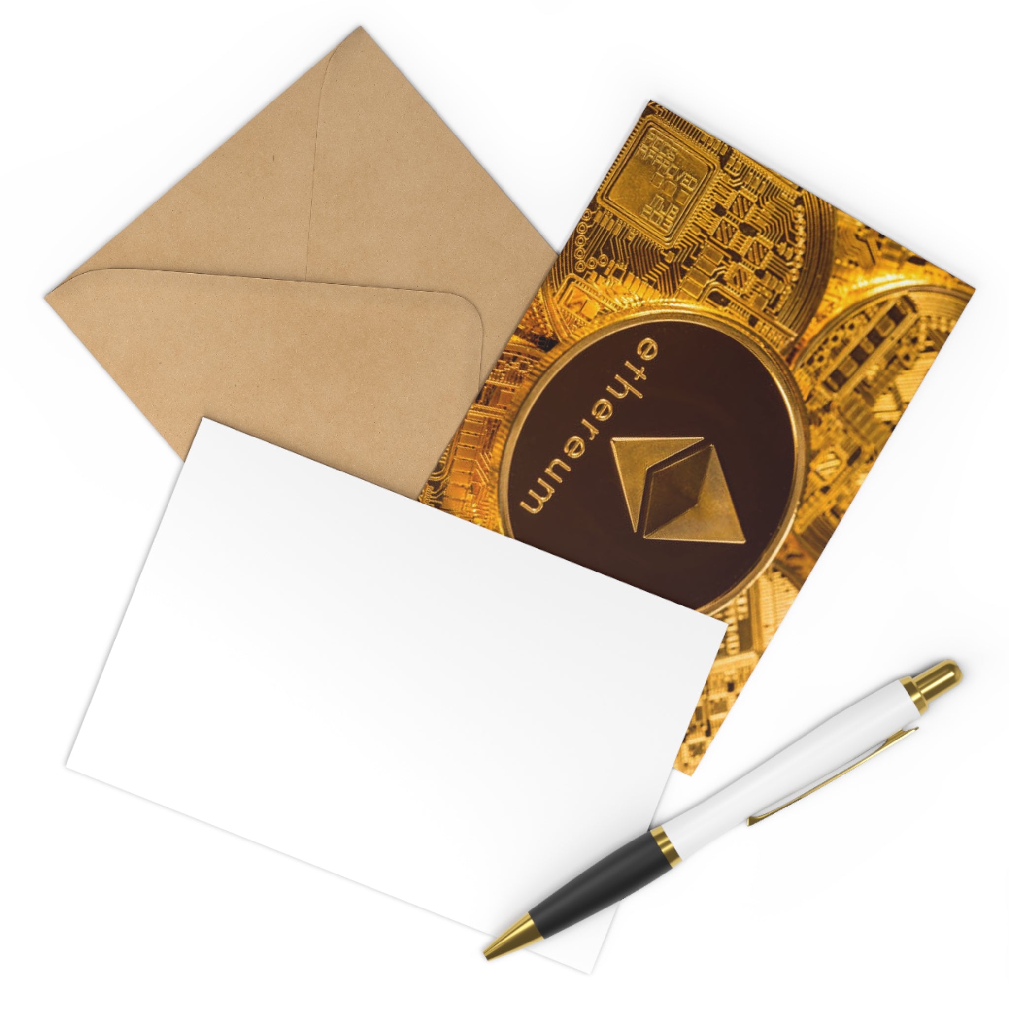 Ethereum Coin Postcards | Cryptocurrency Art Postcard Set (7 pcs)