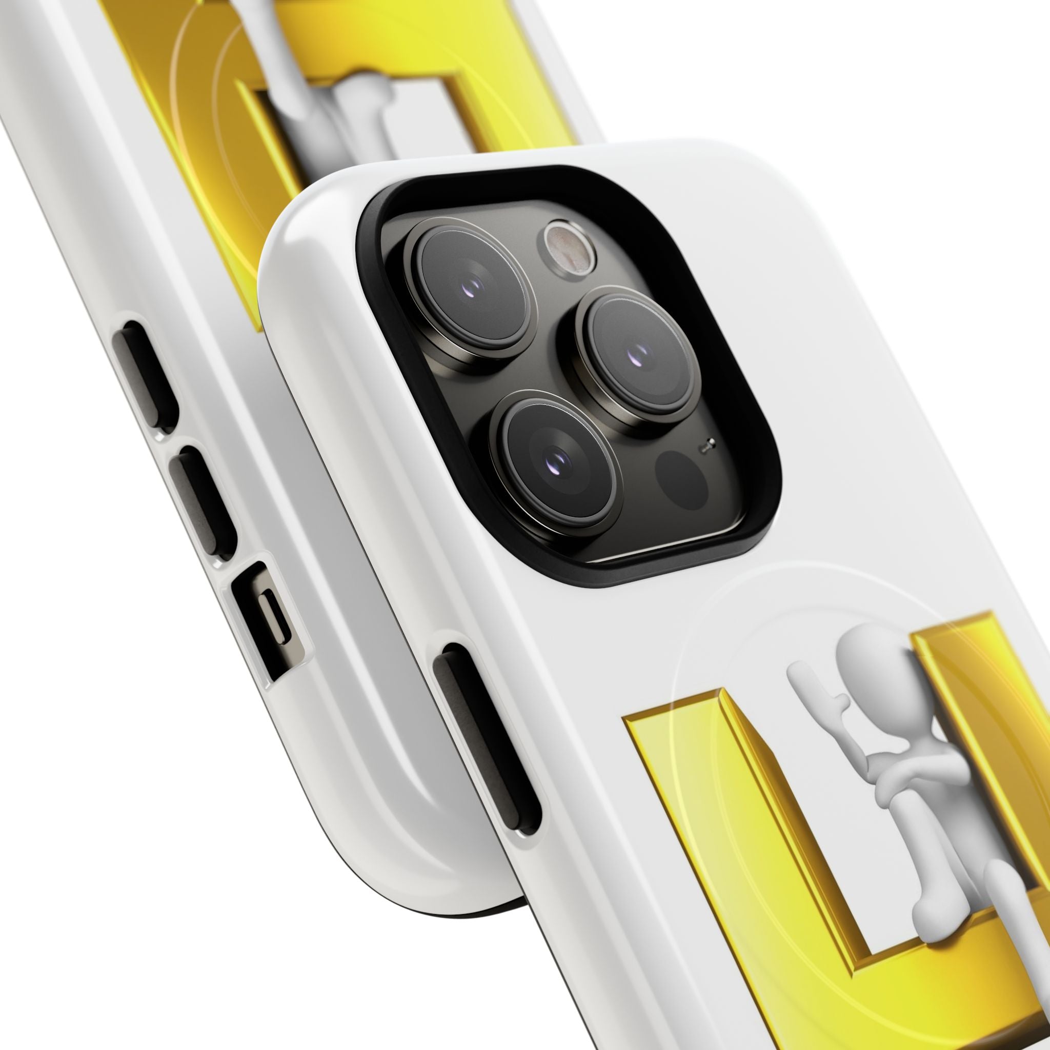 Gold Letter H Climber Phone Case | Tough Magnetic Case