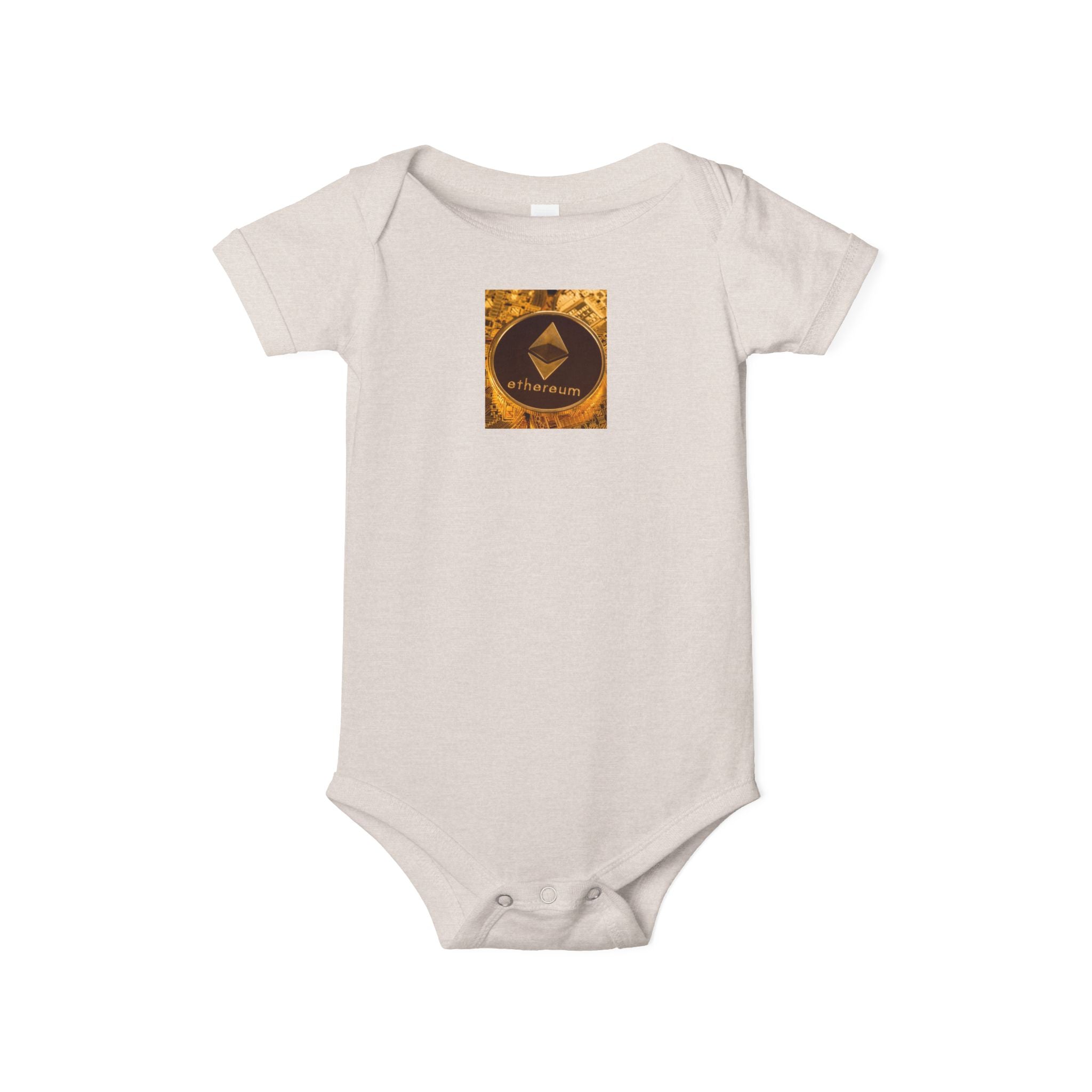 Grenouillère Bébé Logo Ethereum | Body Bébé Crypto