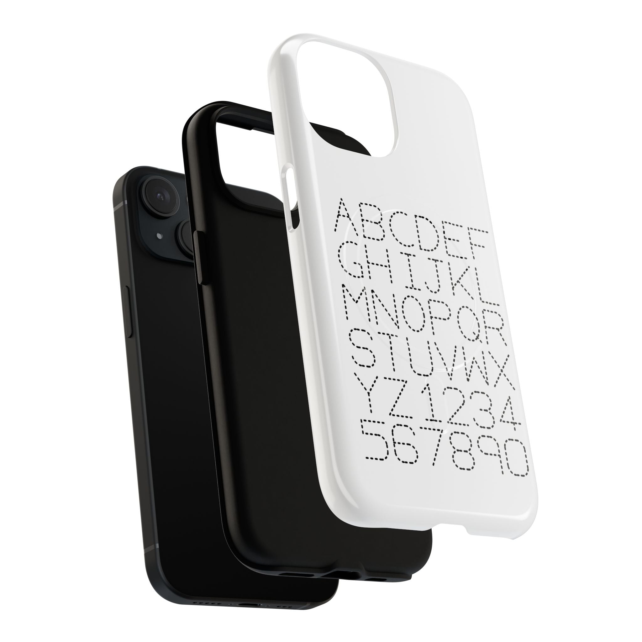 Dotted Alphabet Phone Case | Tough Magnetic Case