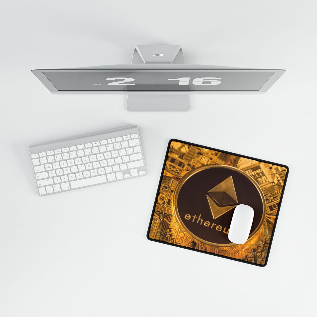 Ethereum Crypto Coin Desk Mat | Gaming Mouse Pad Desk Mats