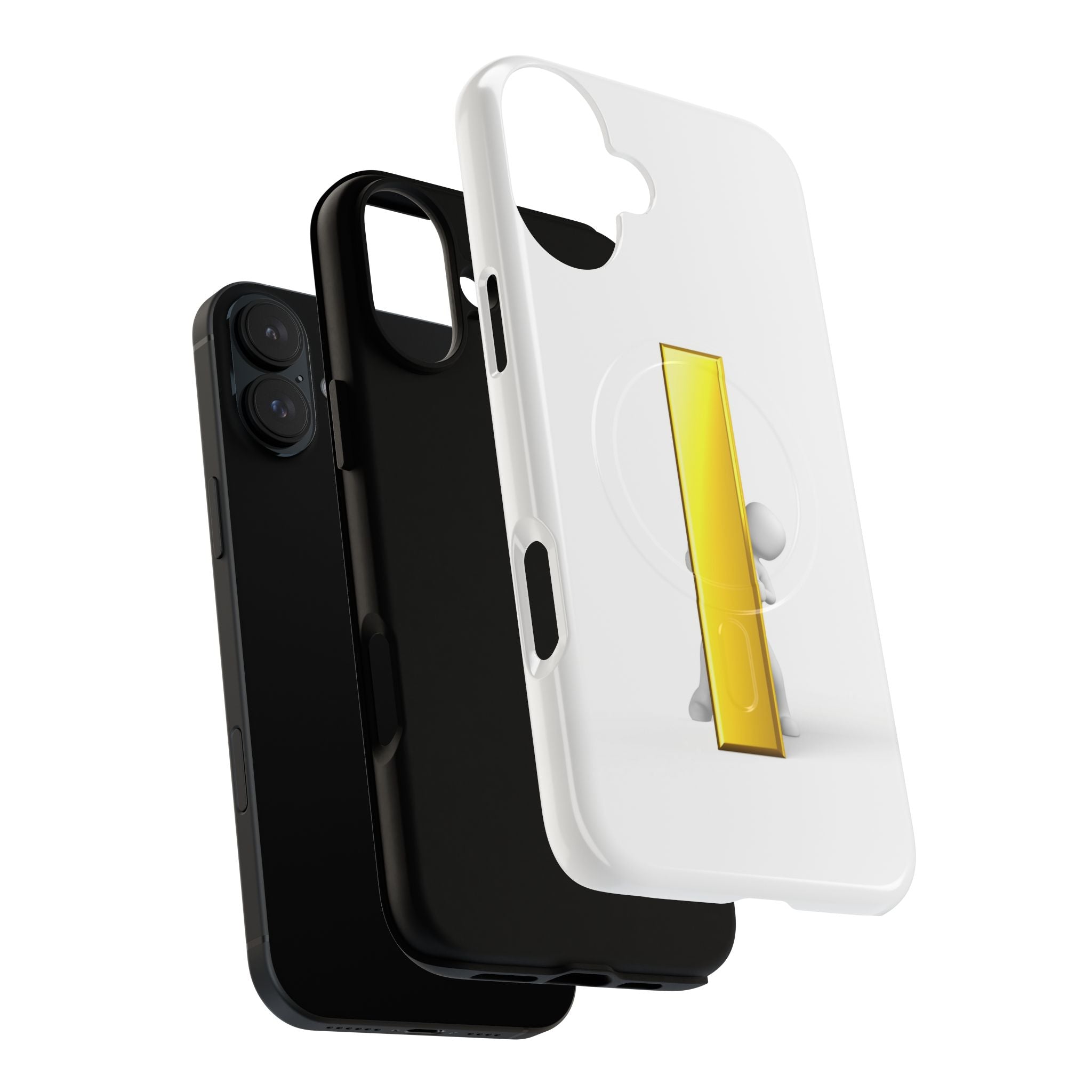 Yellow Gold Letter i 3D Figure phone case | Tough Magnetic Case
