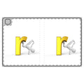 Yellow Letter R Breakdancer Tablet Folio Case | Alphabet Initial R