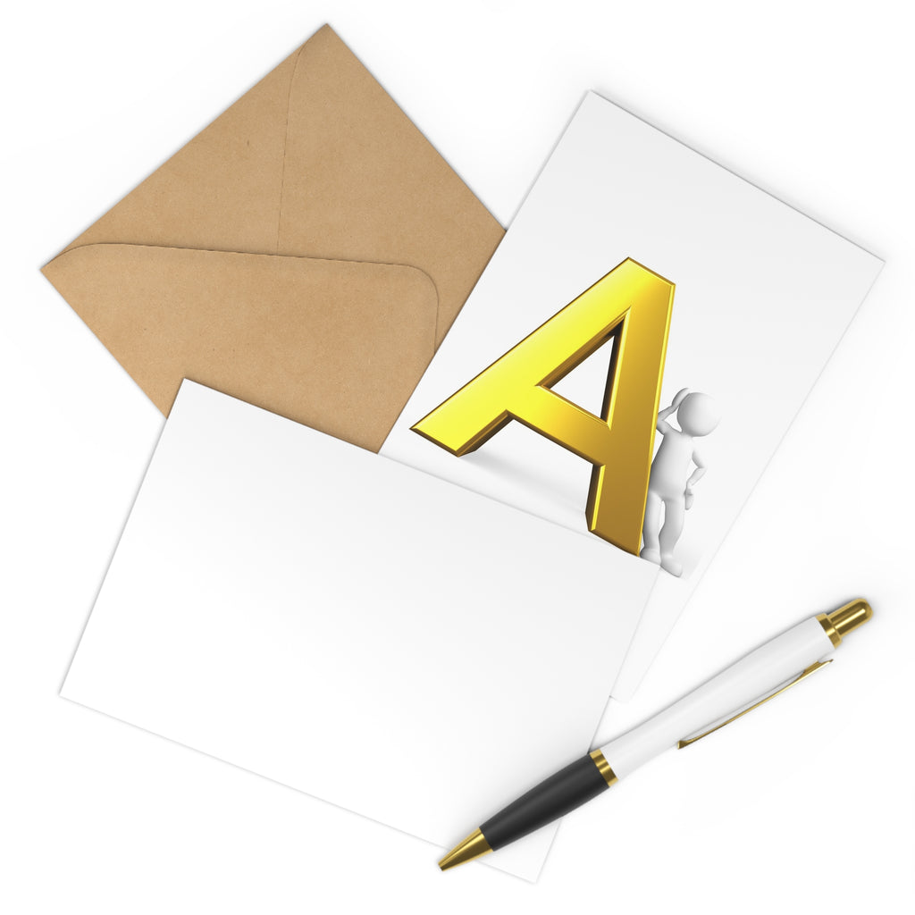 letter A Postcards (7 pcs)