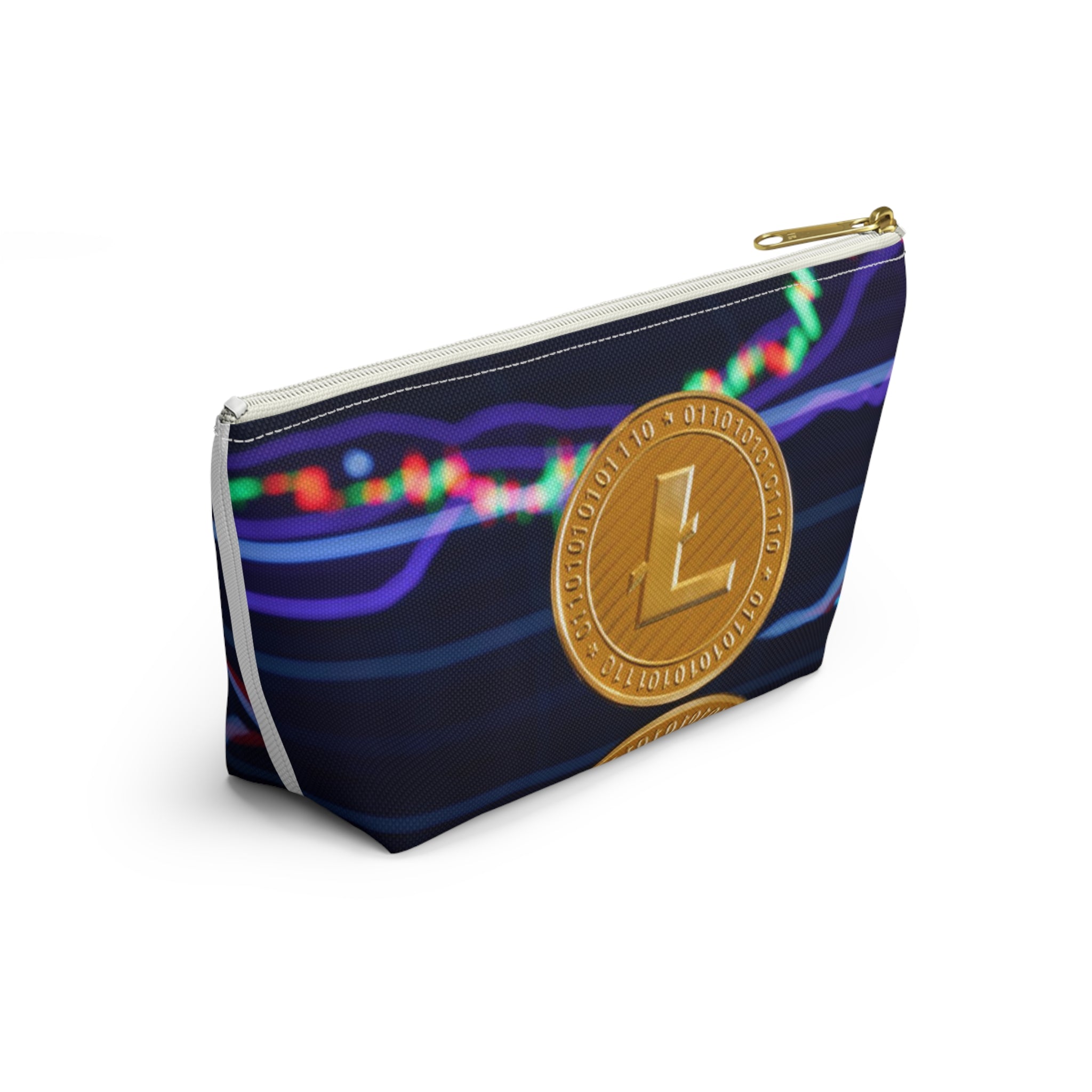 Litecoin Coin Crypto Chart Accessory Pouch