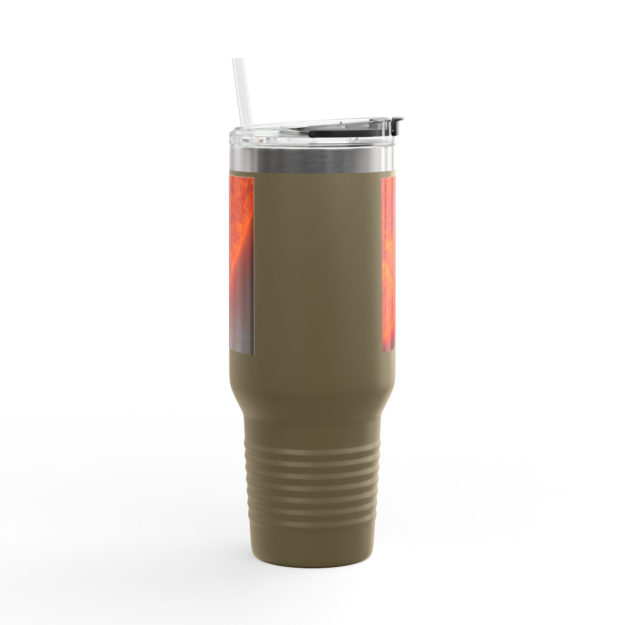 Mug de voyage isotherme 40 oz, photo rapprochée du soleil