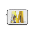 Gold Letter M Cleaning Laptop Sleeve | Monogram Initial M