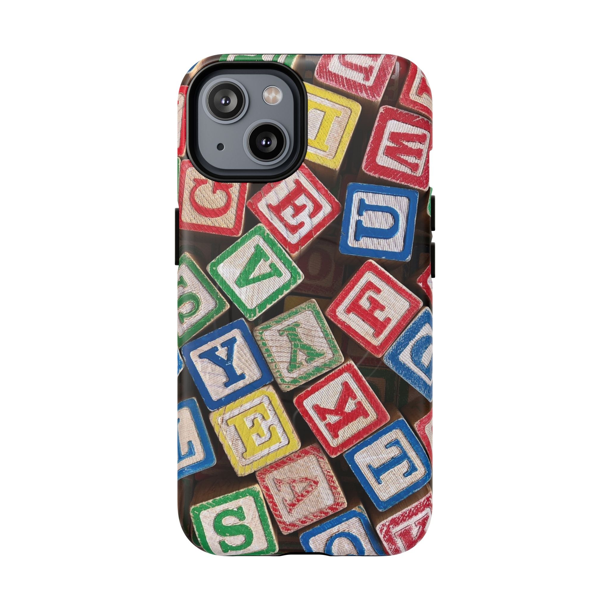 Vintage Alphabet Blocks Phone Case | Tough Magnetic Case