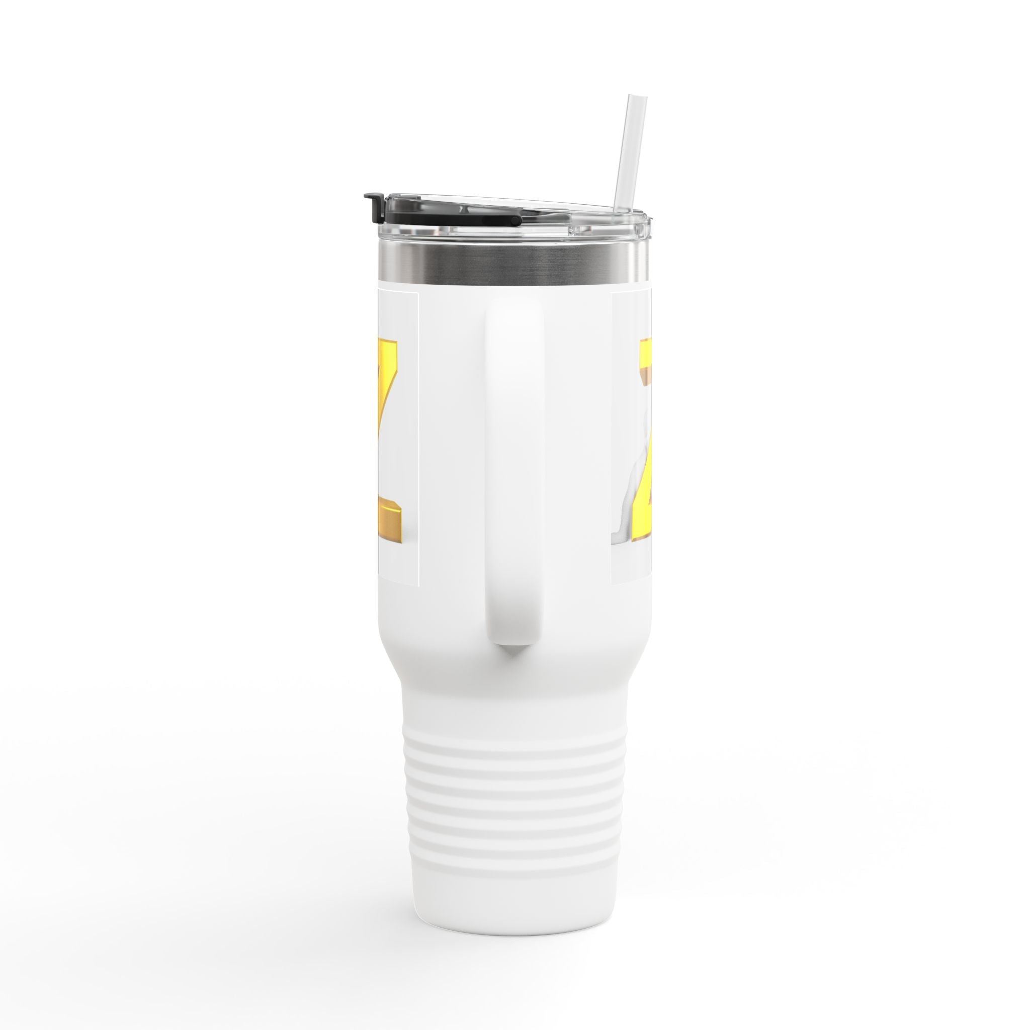 Gold 3D Letter Z Travel Mug | 40oz Insulated Tumbler