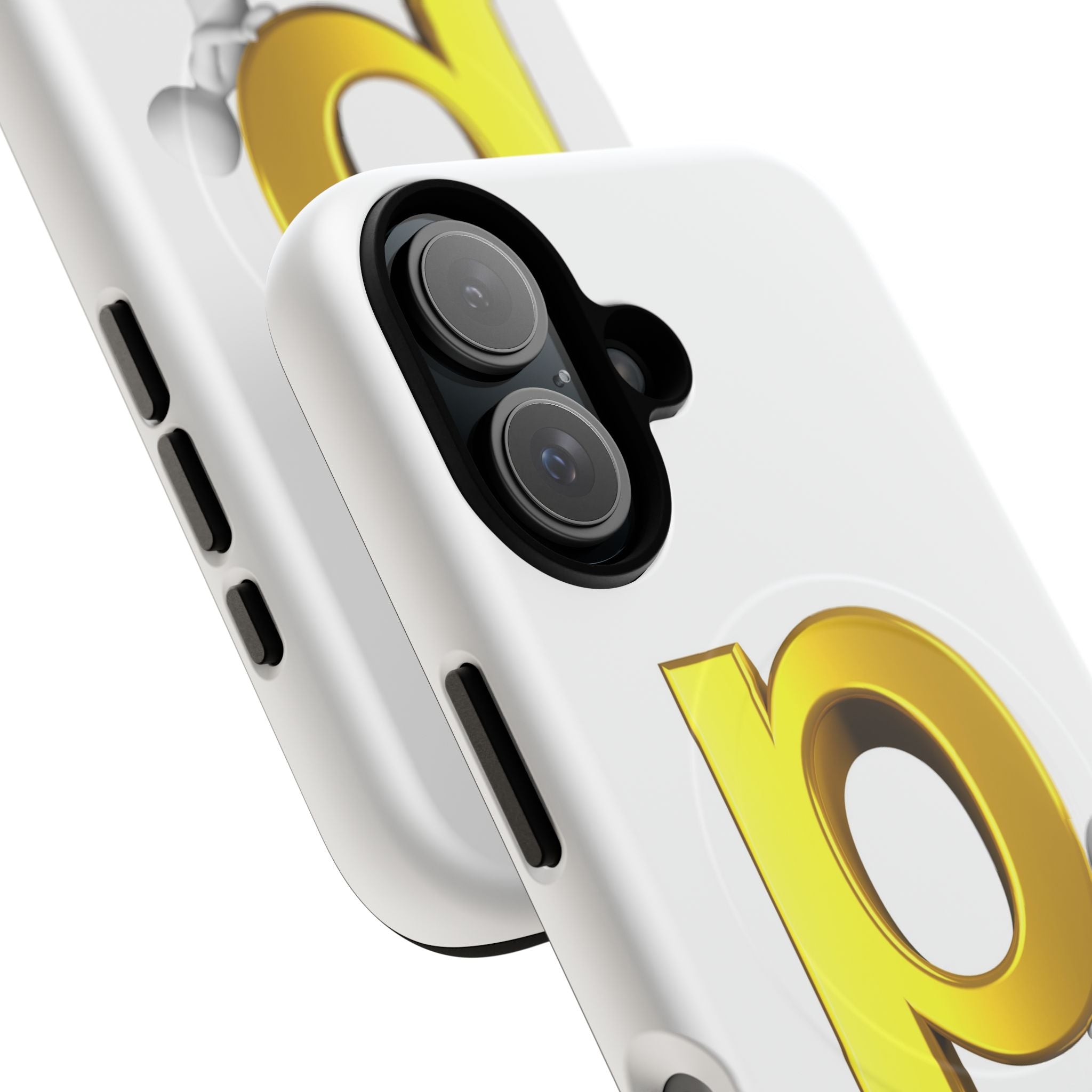 3D Gold Letter P Phone Case | Tough Magnetic Phone Case
