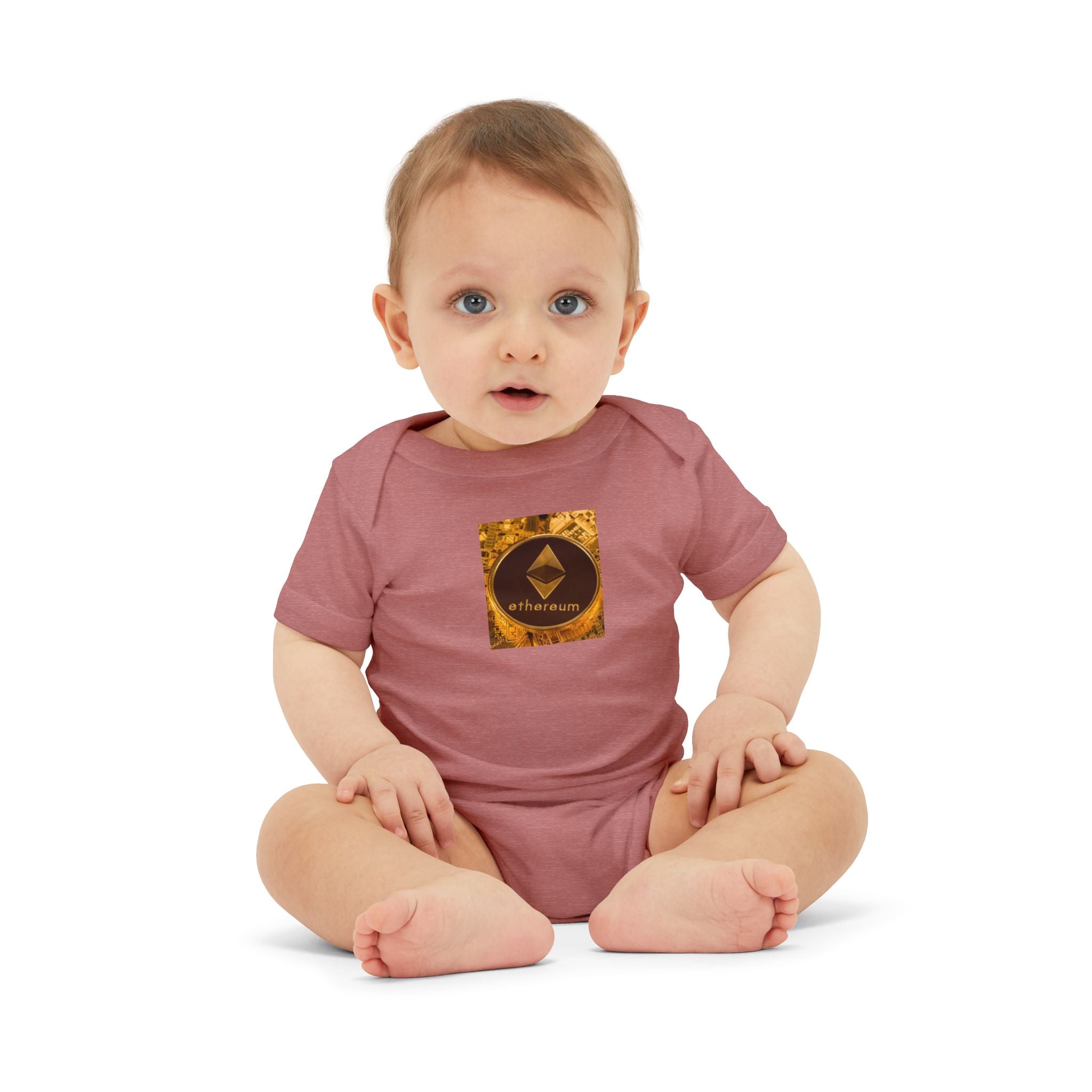 Ethereum Logo Infant Onesie | Crypto Baby Bodysuit