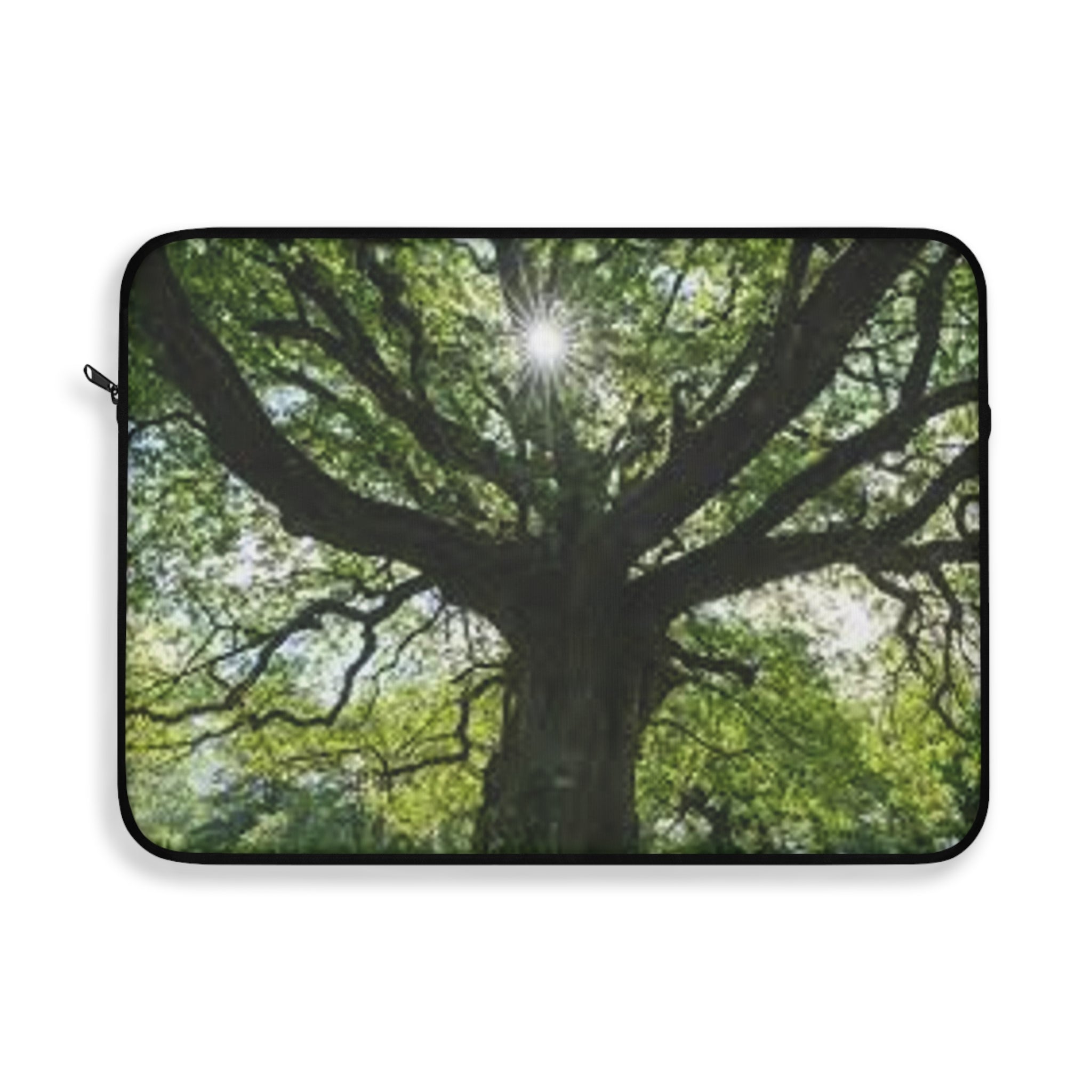 Sunlit Oak Tree Laptop Sleeve | Nature Forest Photography