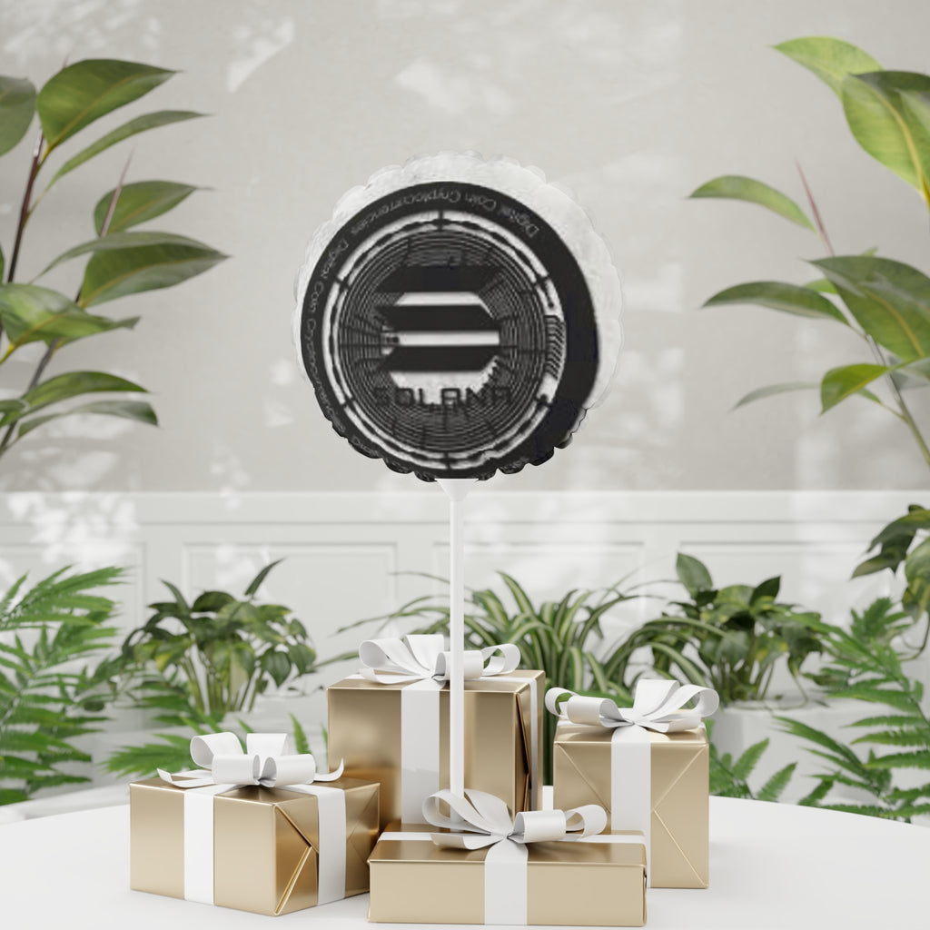 Solana Cryptocurrency | 11" Foil Balloon | Branded Emblem Balloon