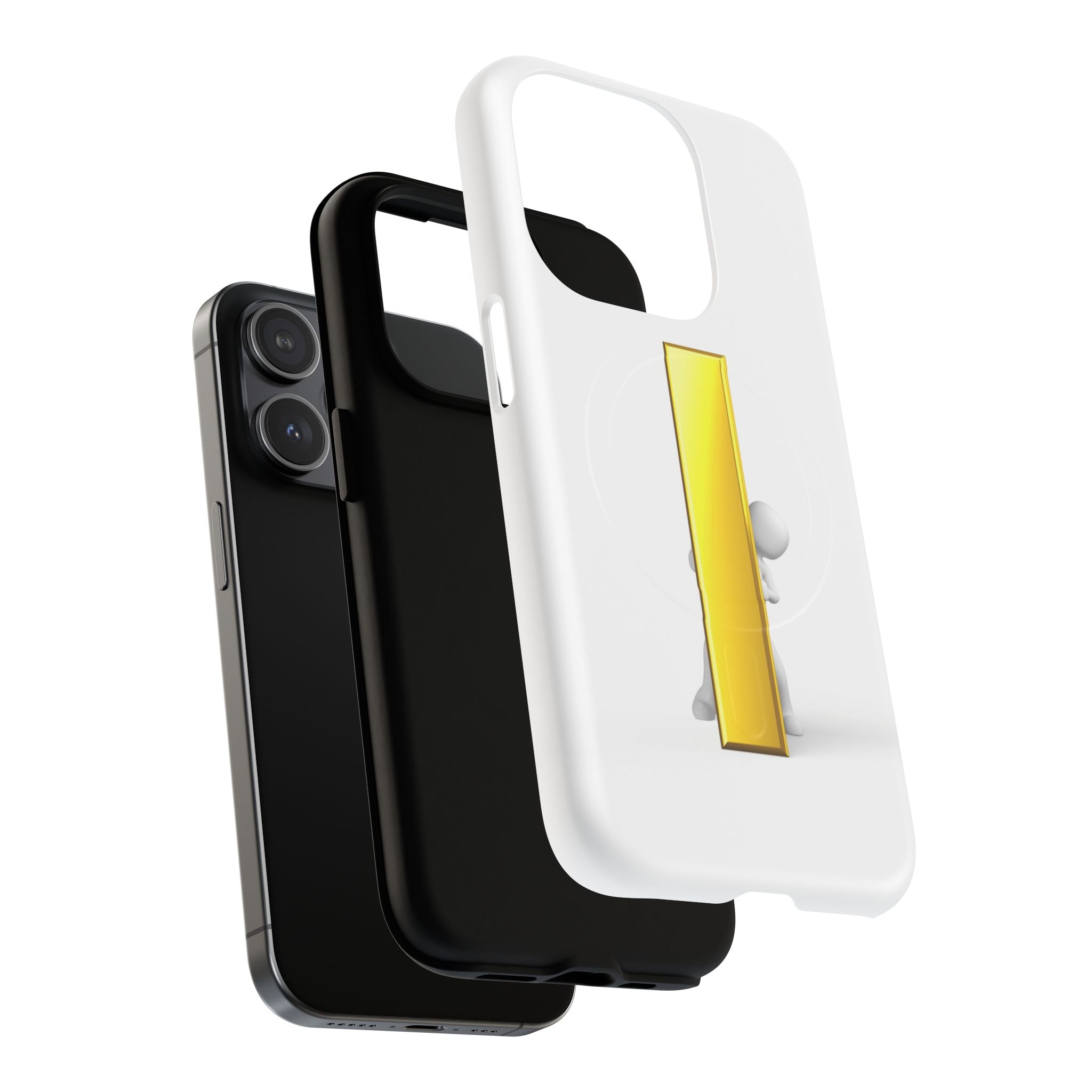 Yellow Gold Letter i 3D Figure phone case | Tough Magnetic Case