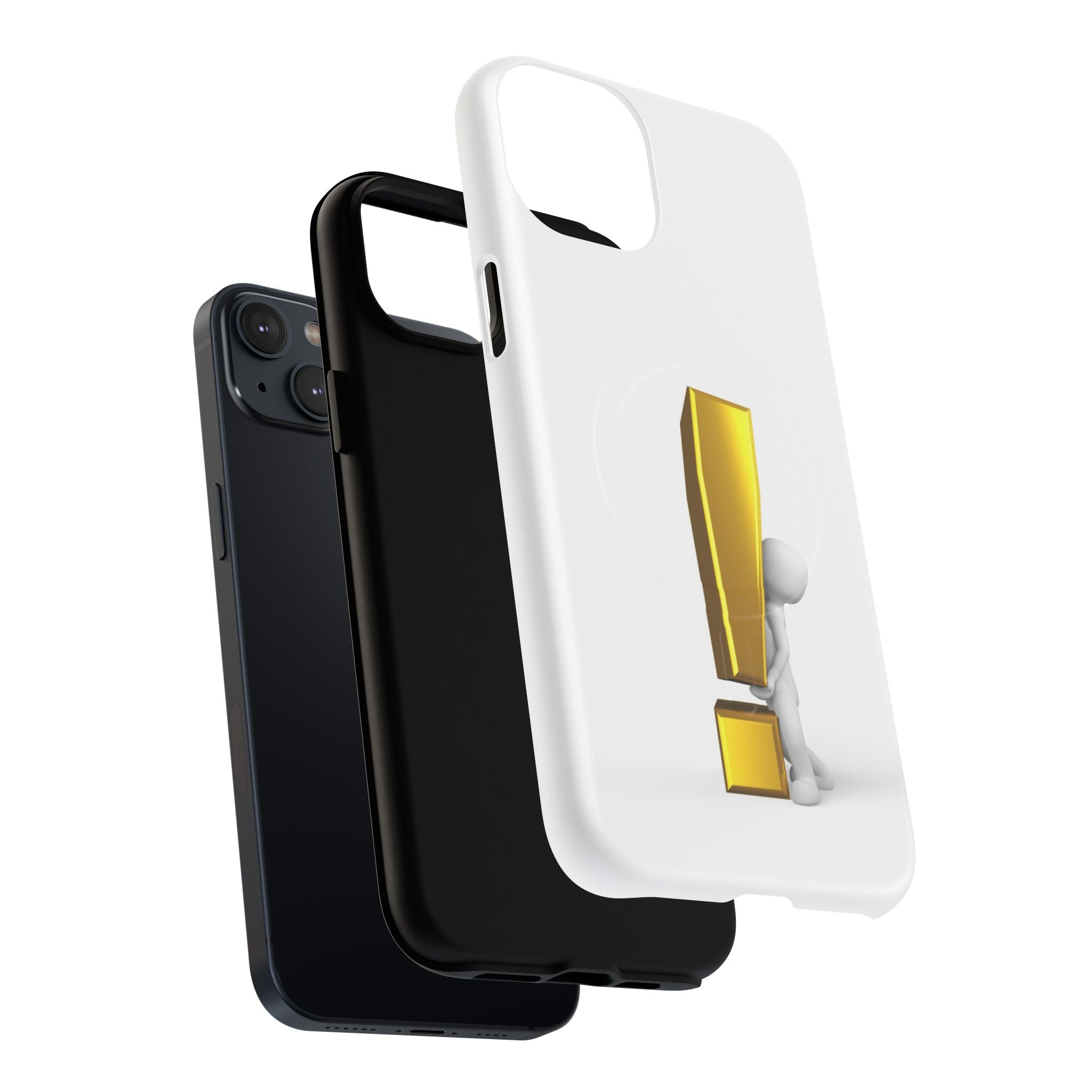 Gold Exclamation Mark Phone Case | Tough Magnetic Case