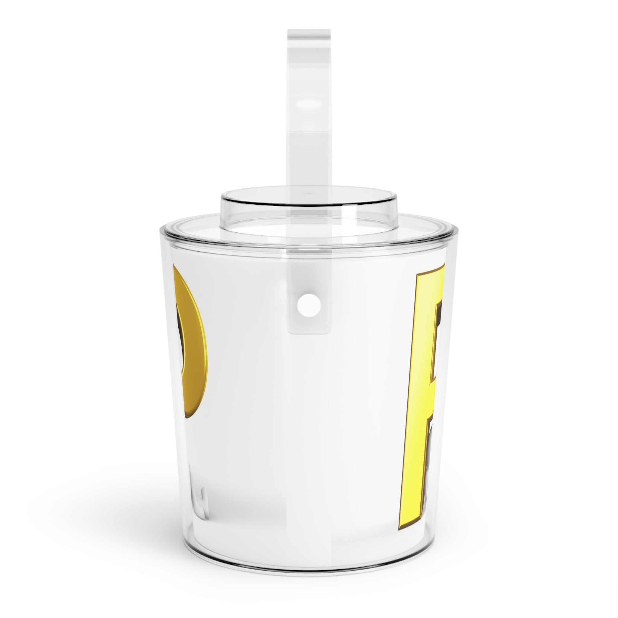 Gold Letter P Monogram Ice Bucket