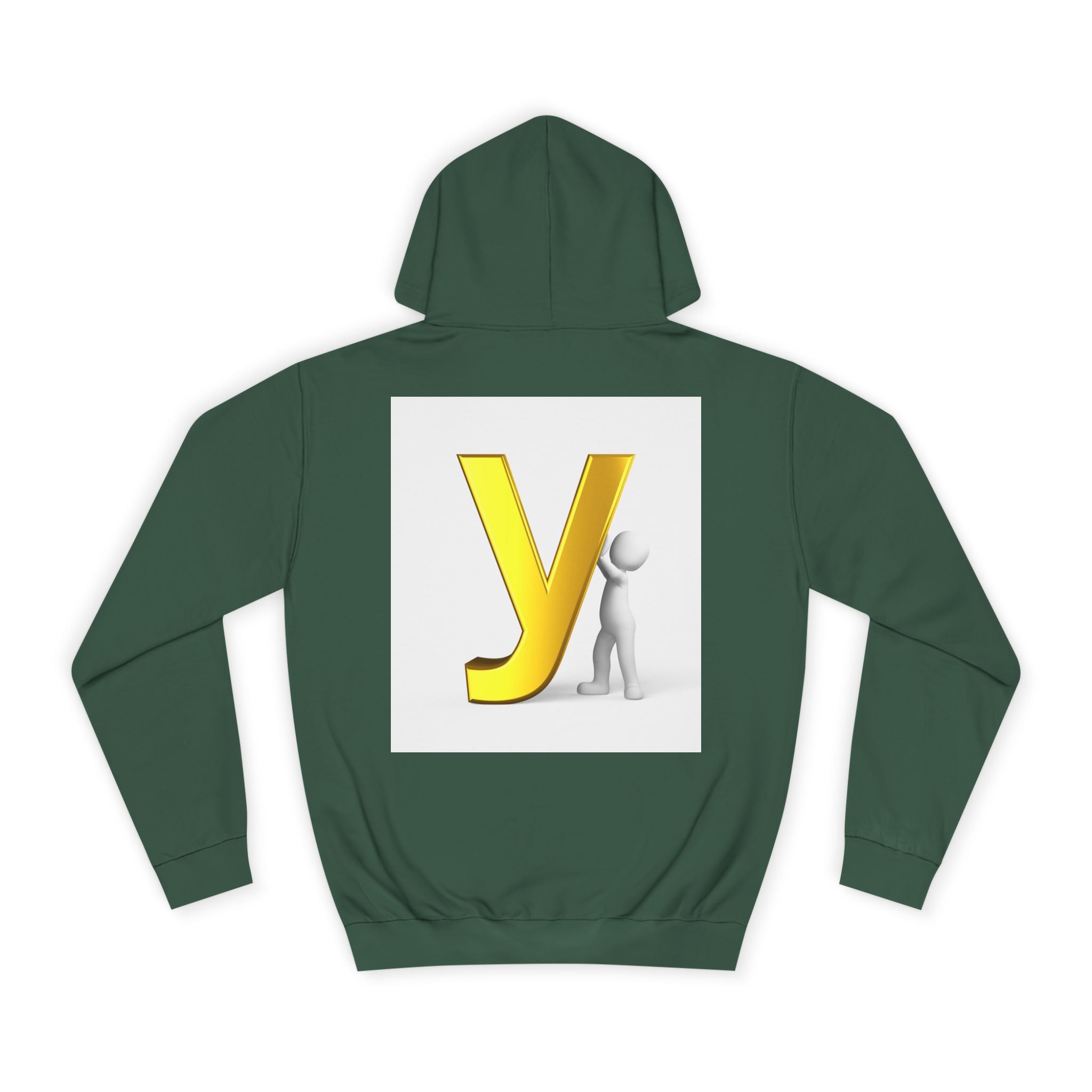 Yellow 3D Letter Y hoodie | Letterman Monogram Initial Sweatshirt
