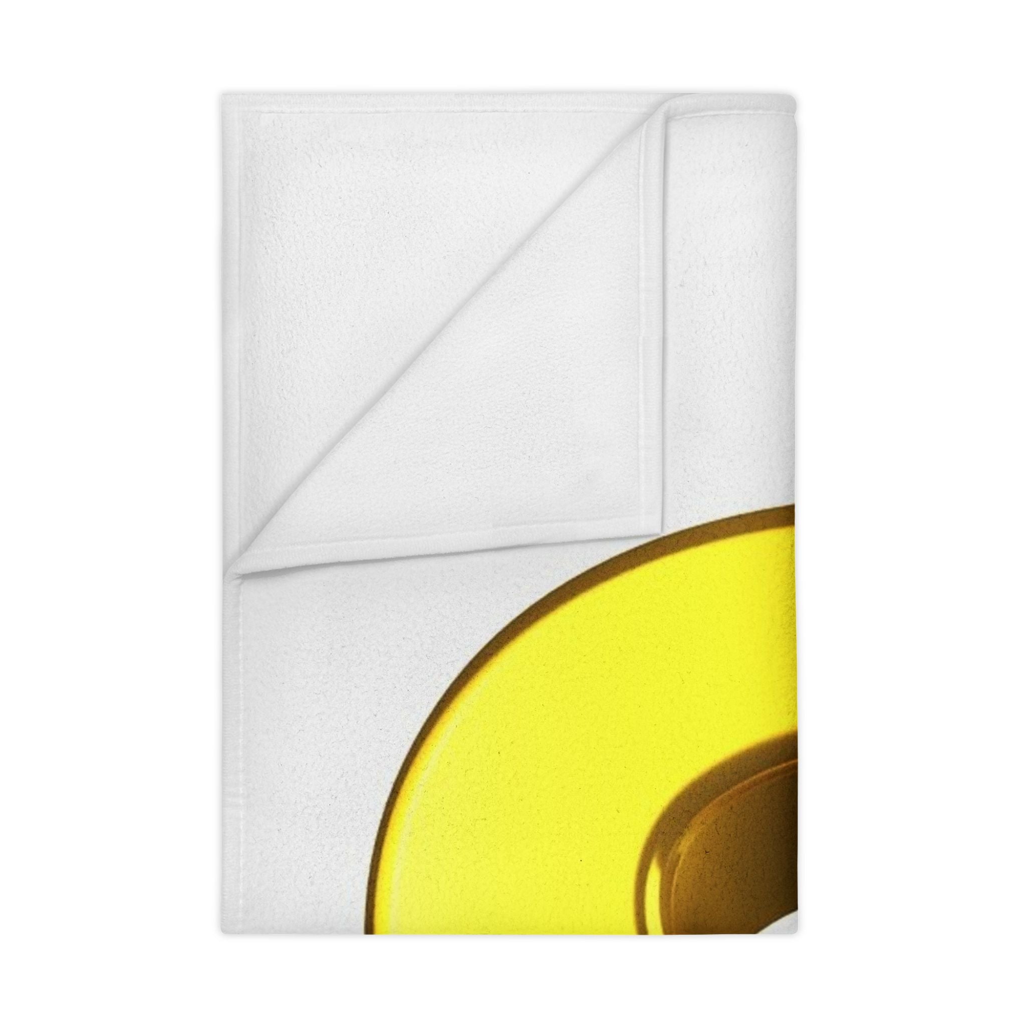 Gold Letter S with 3D Figure Toddler Blanket | Initial Monogram