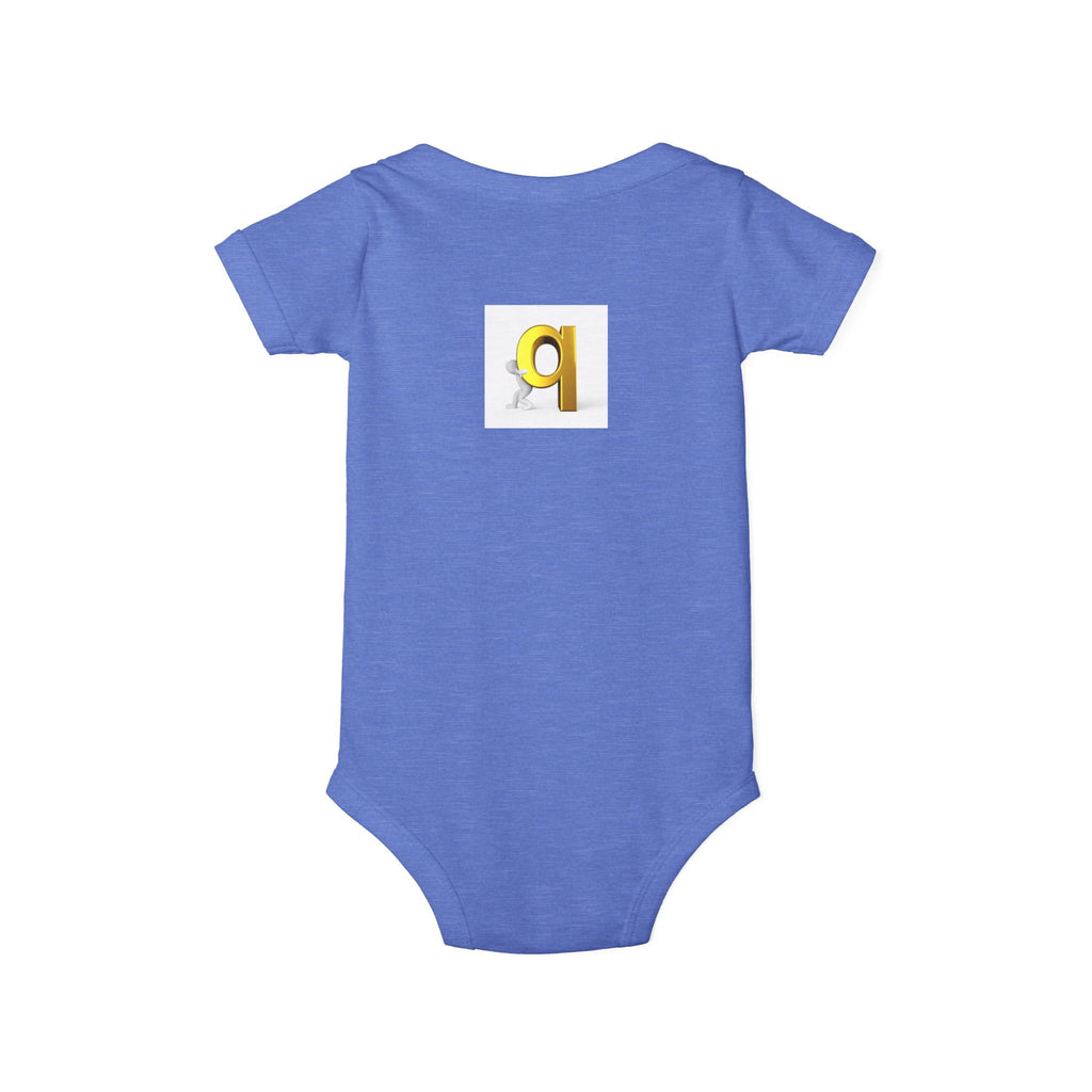 Letter q Illustration Onesie | Minimal Baby Bodysuit