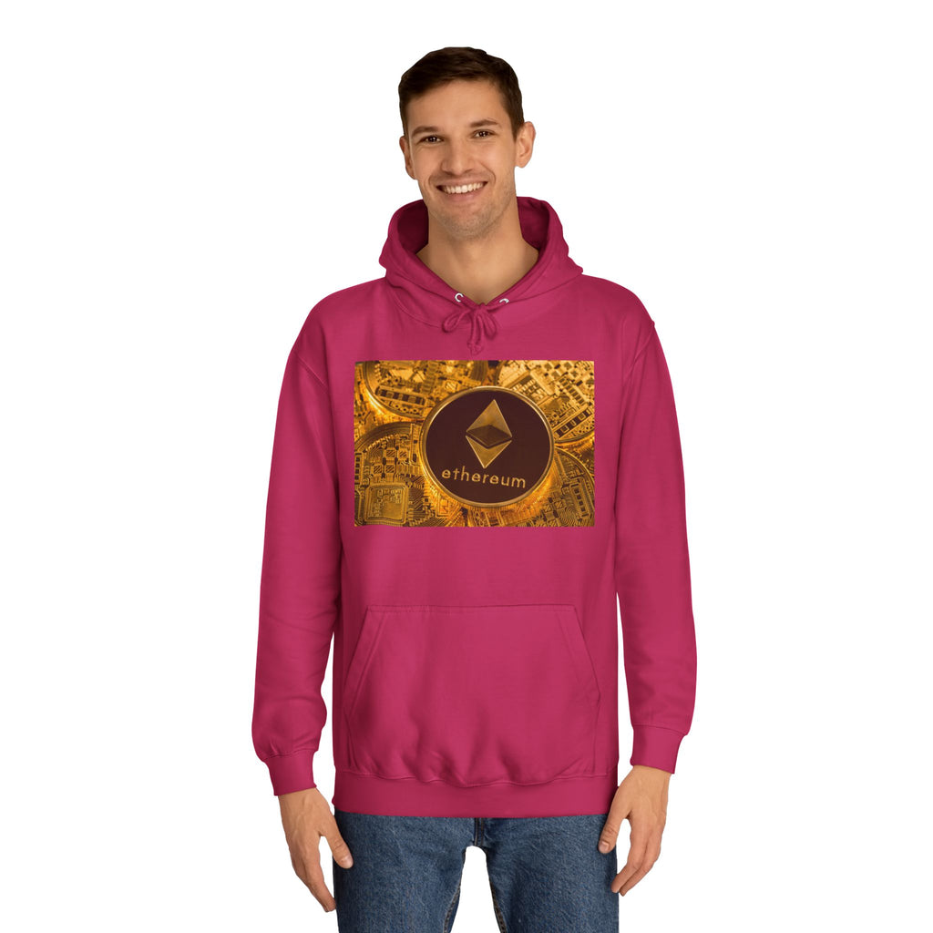 Ethereum Coin Hoodie | Crypto Logo Sweatshirt, Blockchain Design