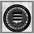 Solana Coin Logo Woven-Style Coverlet