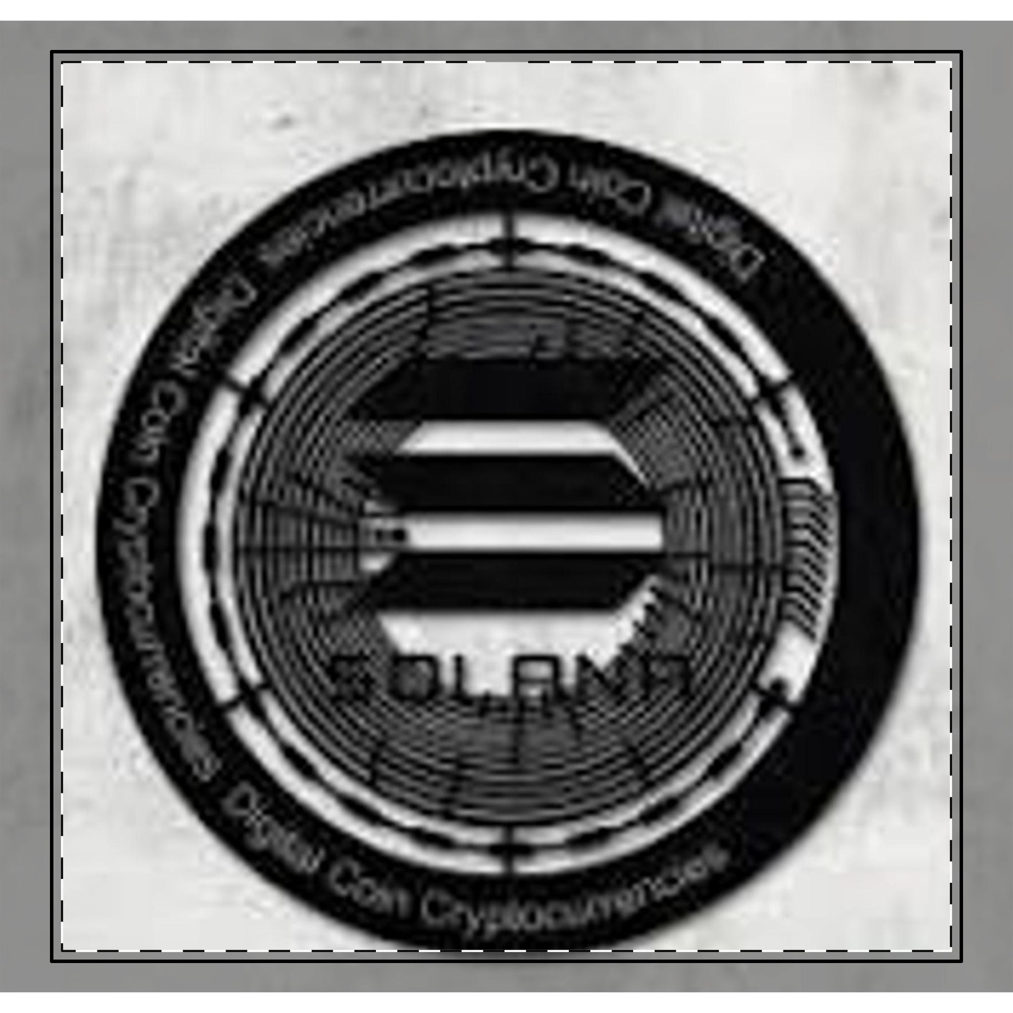 Solana Coin Logo Woven-Style Coverlet