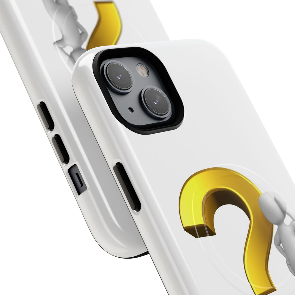 3D Question Mark Figure phone case | Tough Magnetic Case