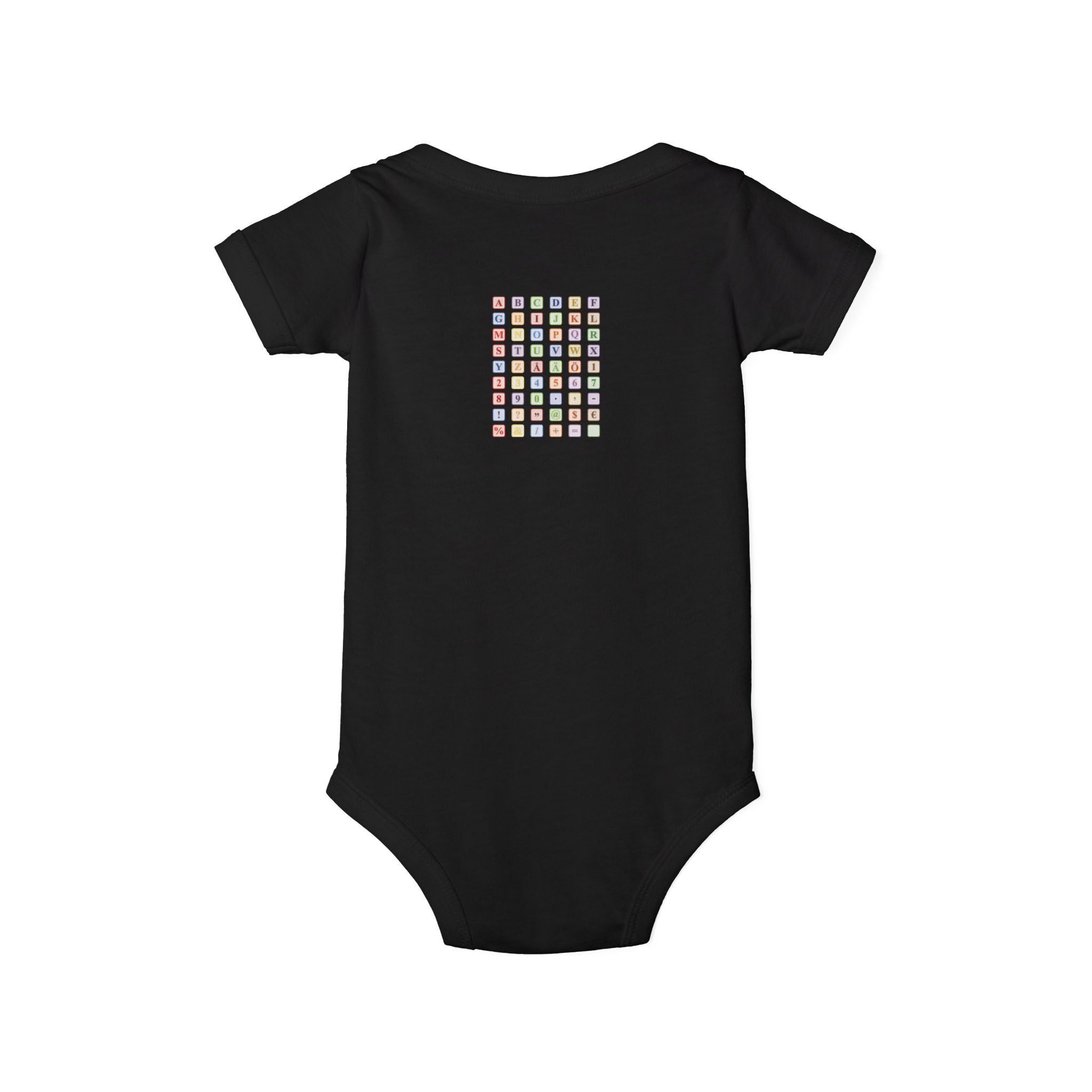 Colorful Alphabet Grid Infant One Piece | Baby Bodysuit