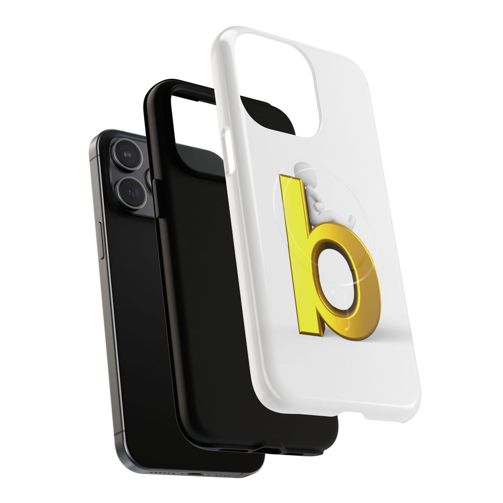 Gold Letter B Phone Case | Tough Magnetic Case