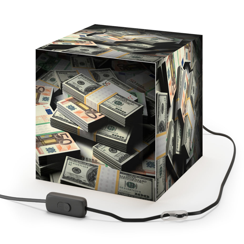 Stacks of Cash Light Cube Lamp | Money Pattern Hanging Light
