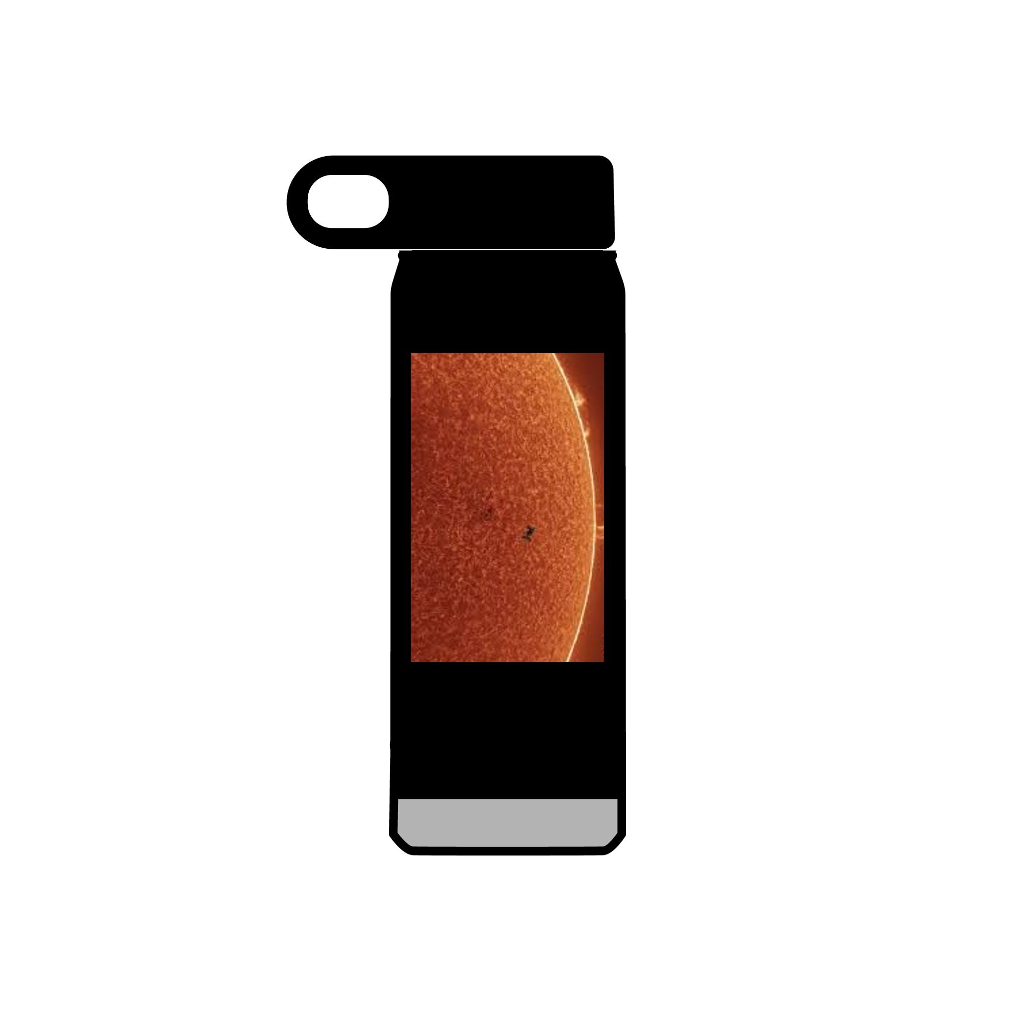 Bouteille d'eau photo surface du soleil | Tache solaire 20oz
