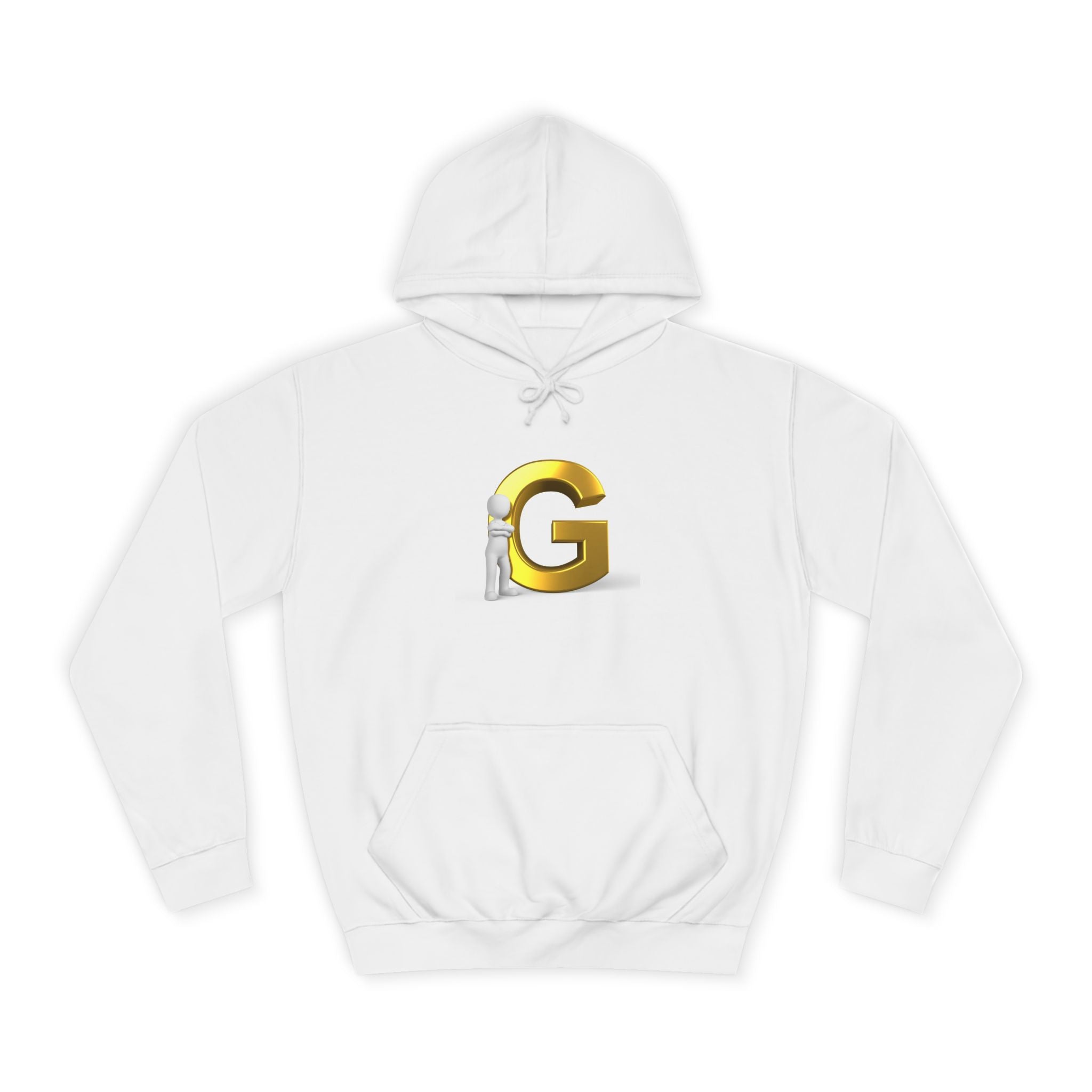 Gold Letter G Hoodie | Initial G Monogram sweatshirt
