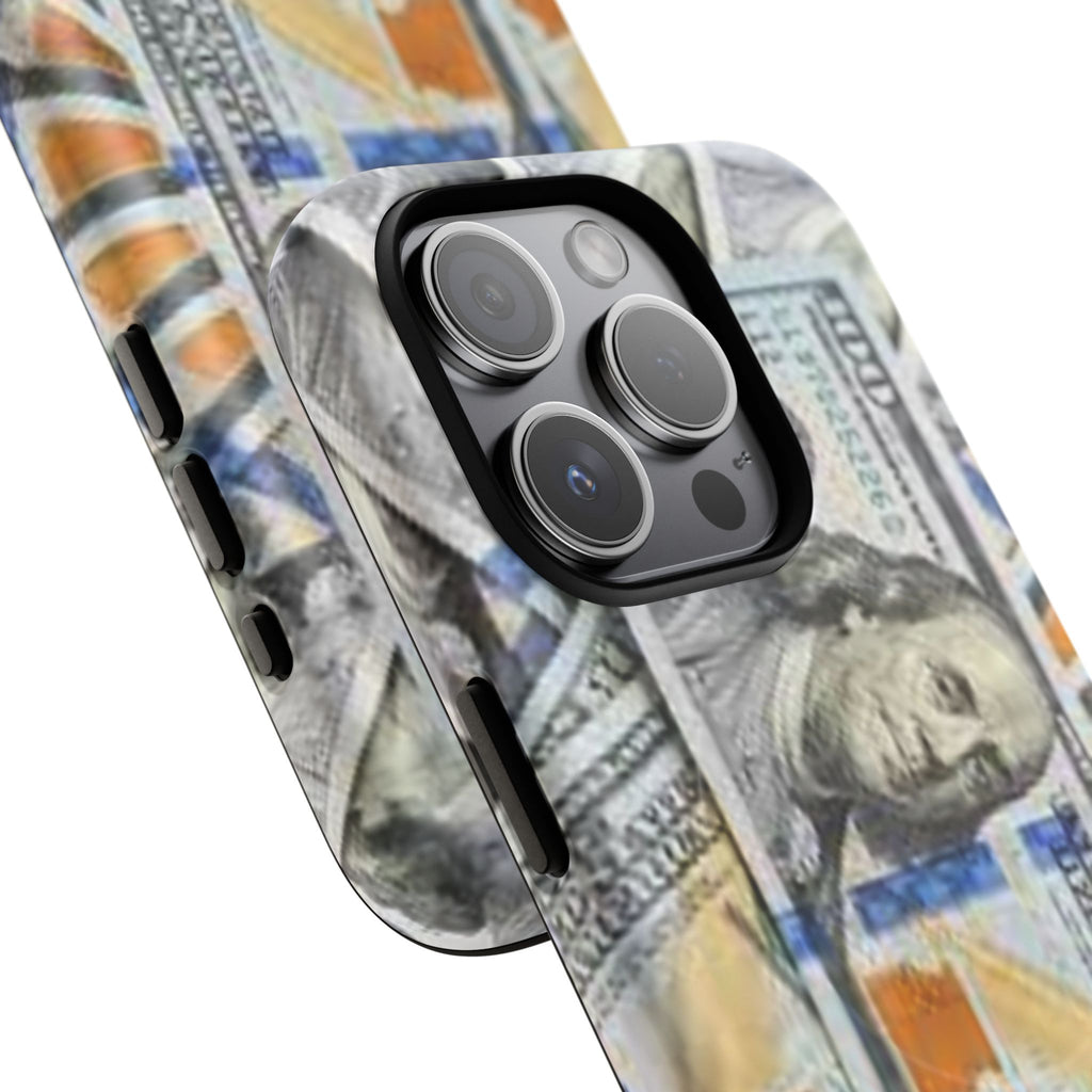 Hundred Dollar Bills Phone Case | Tough Magnetic Case, Money Pattern