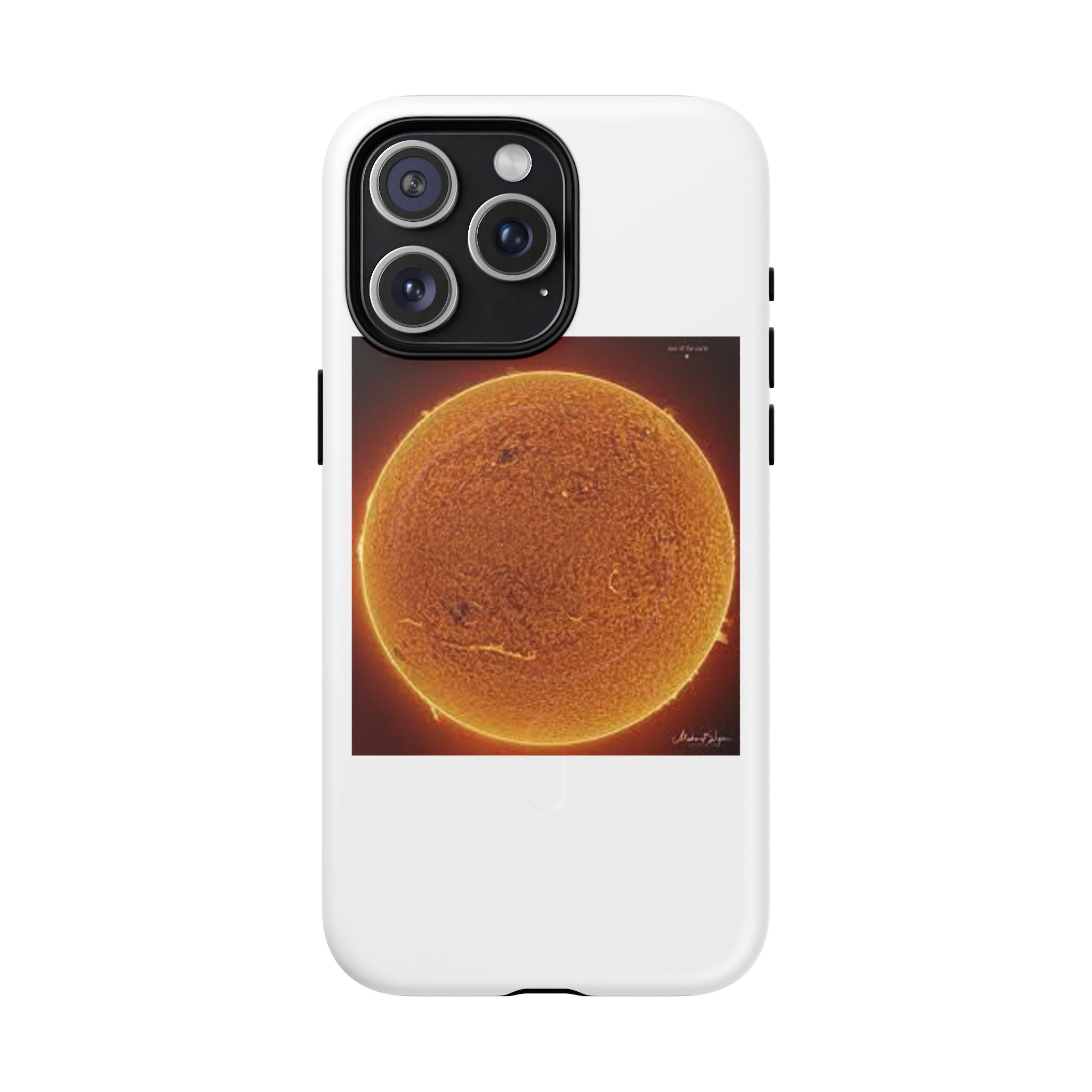 Coque de téléphone illustrée Disque Solaire | Coque magnétique résistante