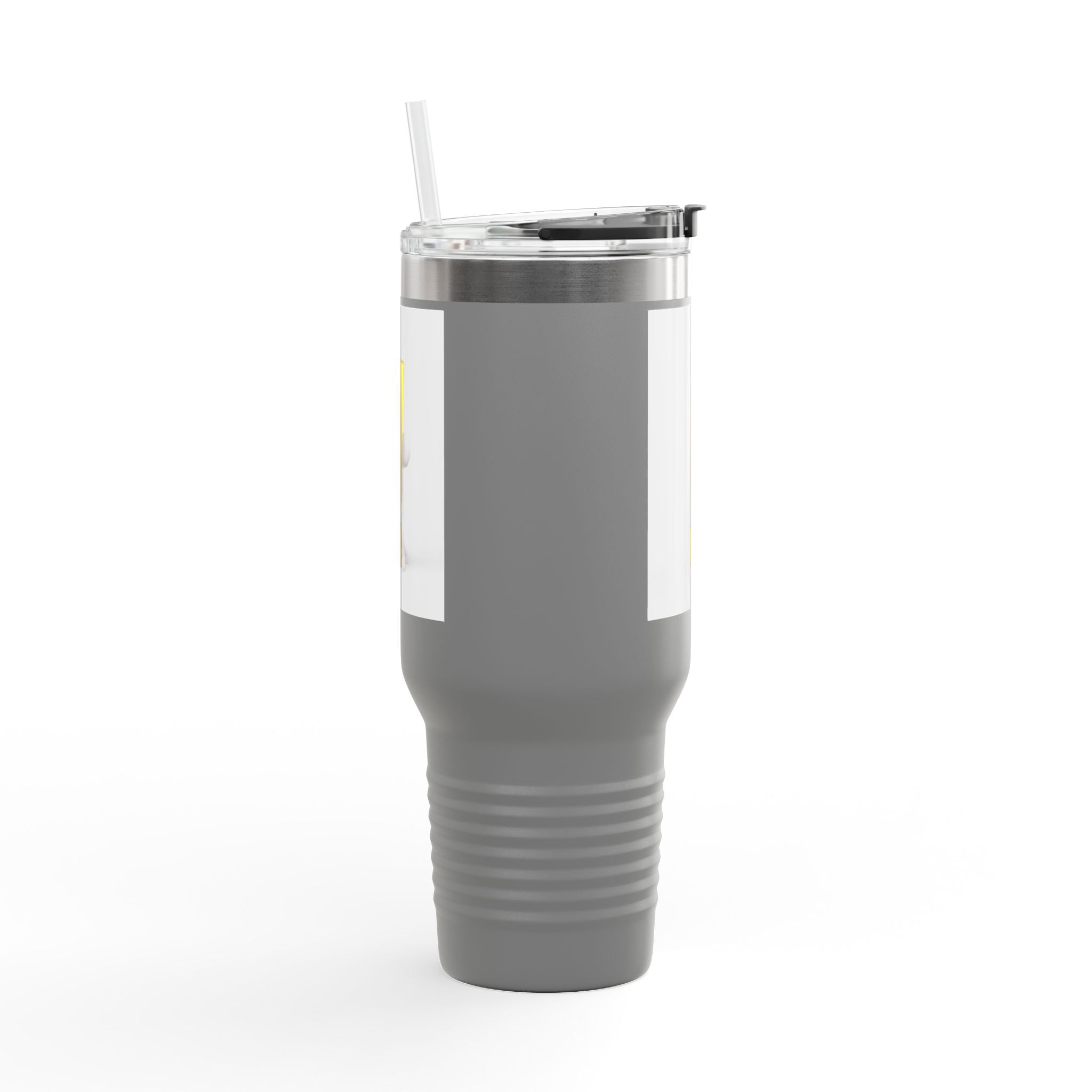 3D Character with Gold Exclamation Mark Travel Mug | 40oz Insulated Tumbler