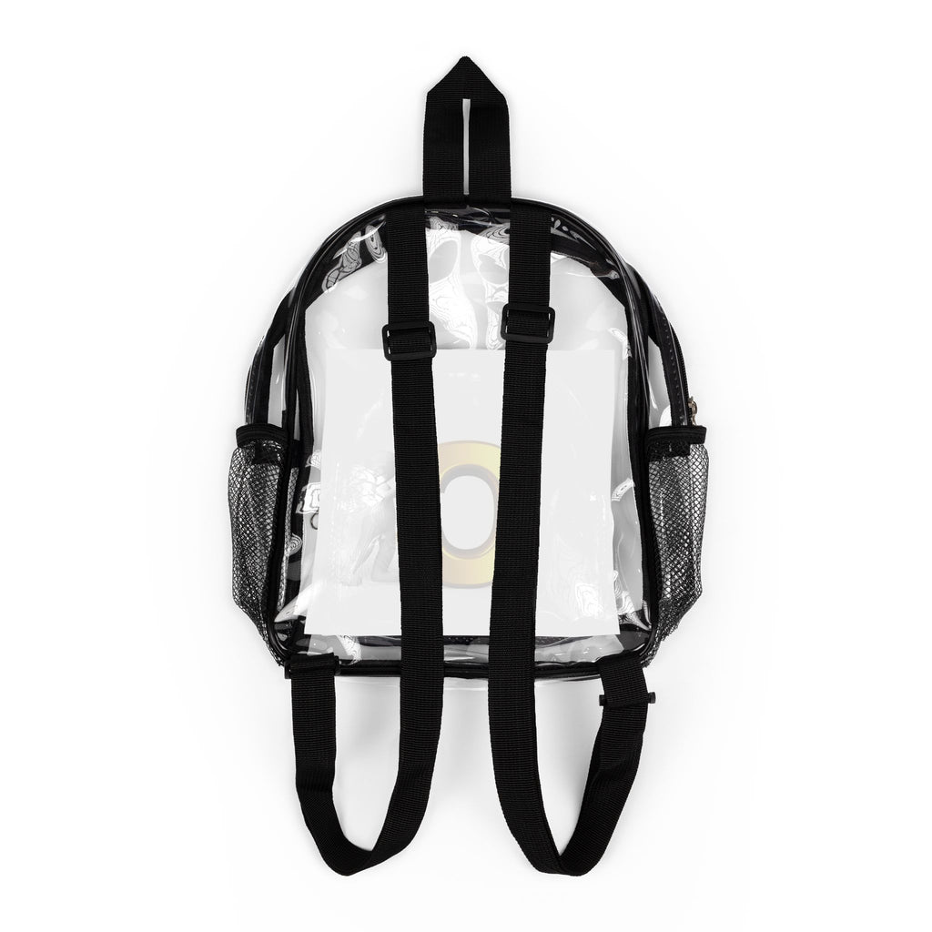 Yellow Letter C Character Clear Stadium Backpack