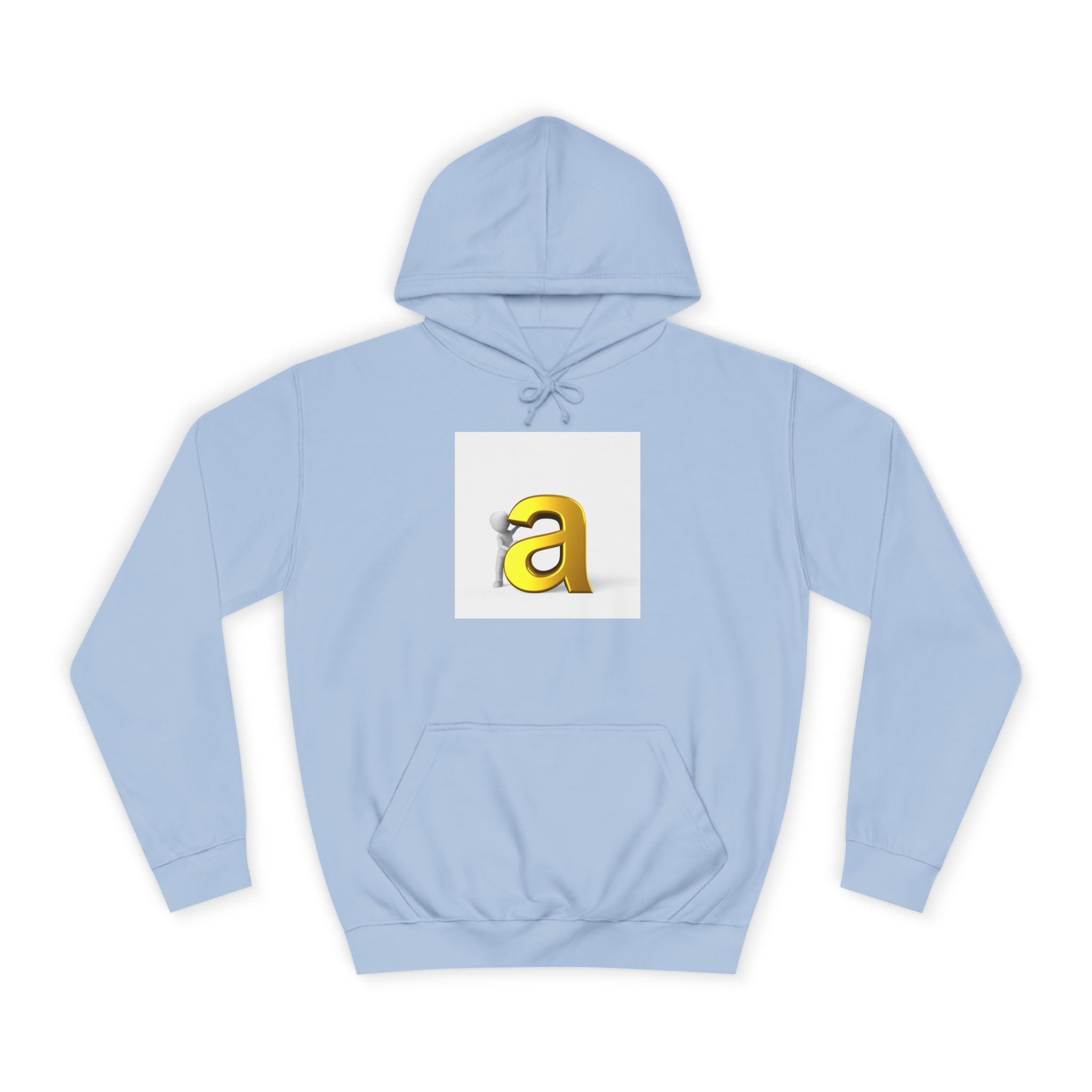 Sweat à capuche Gold 3D Lettre A | Sweat Monogramme Initiale