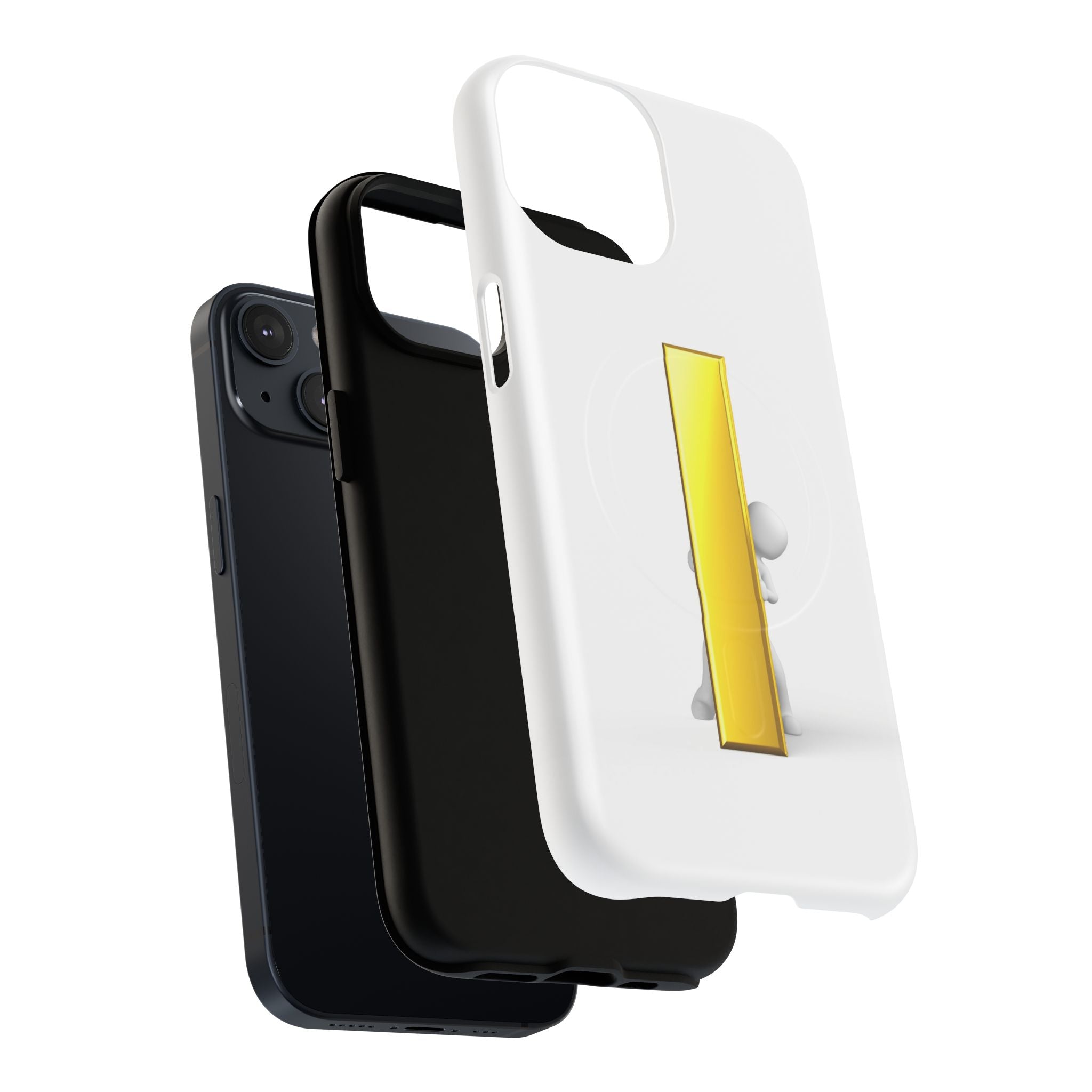 Yellow Gold Letter i 3D Figure phone case | Tough Magnetic Case