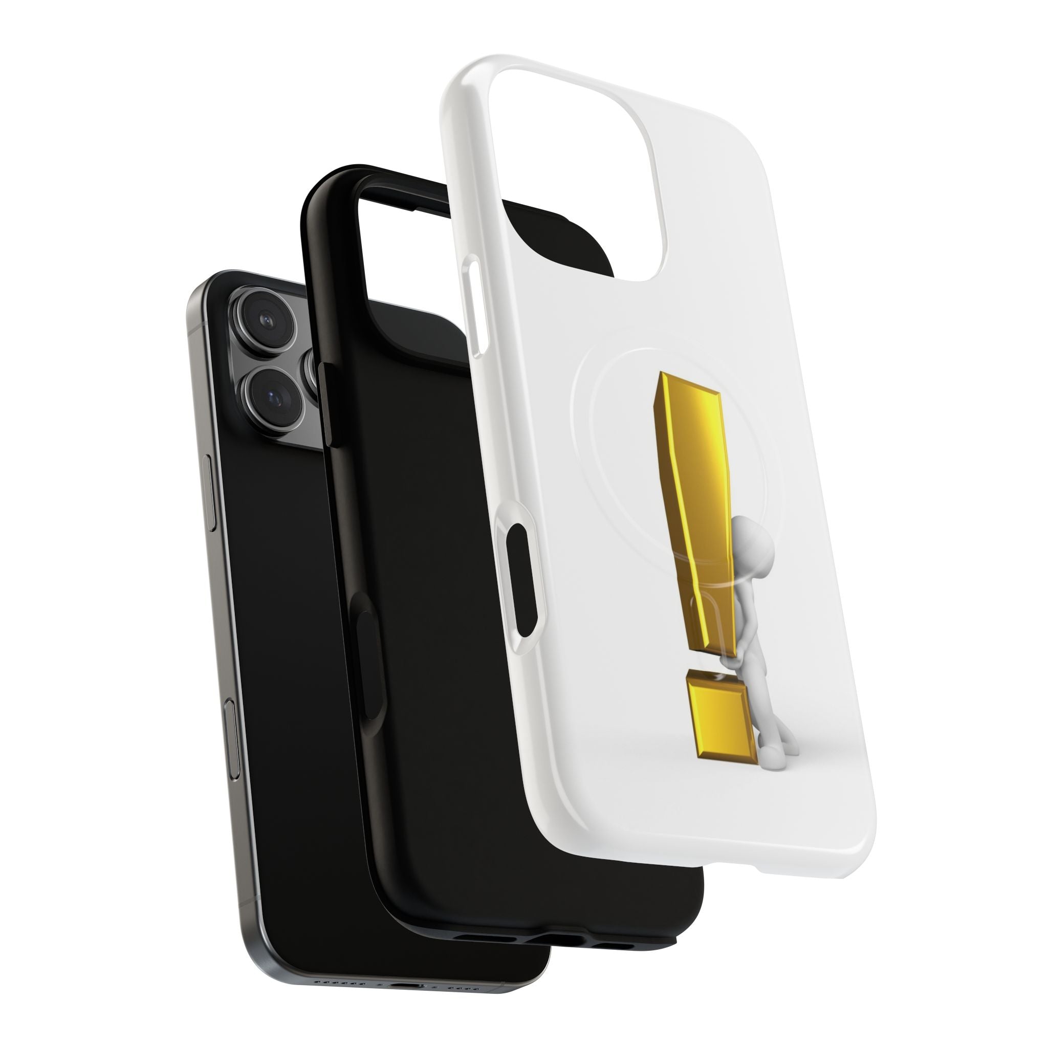 Gold Exclamation Mark Phone Case | Tough Magnetic Case