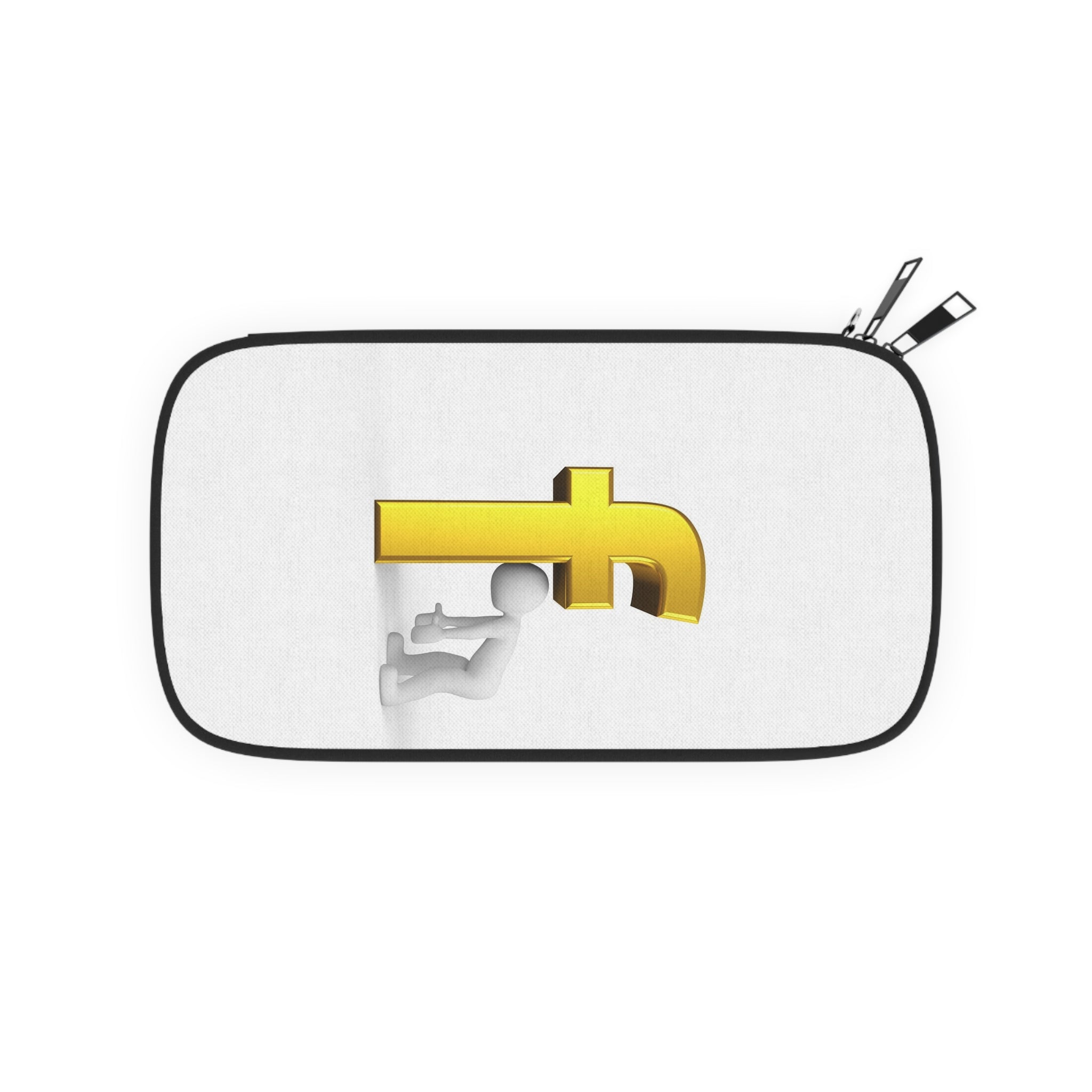 3D Gold Letter F Illustration Passport Wallet | Travel Organizer