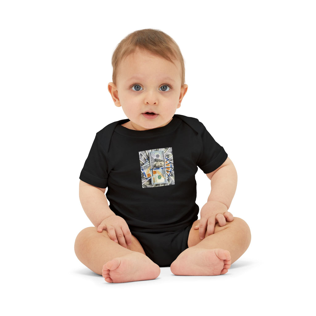 Money Infant Jersey One Piece | Modern Art Baby Bodysuit